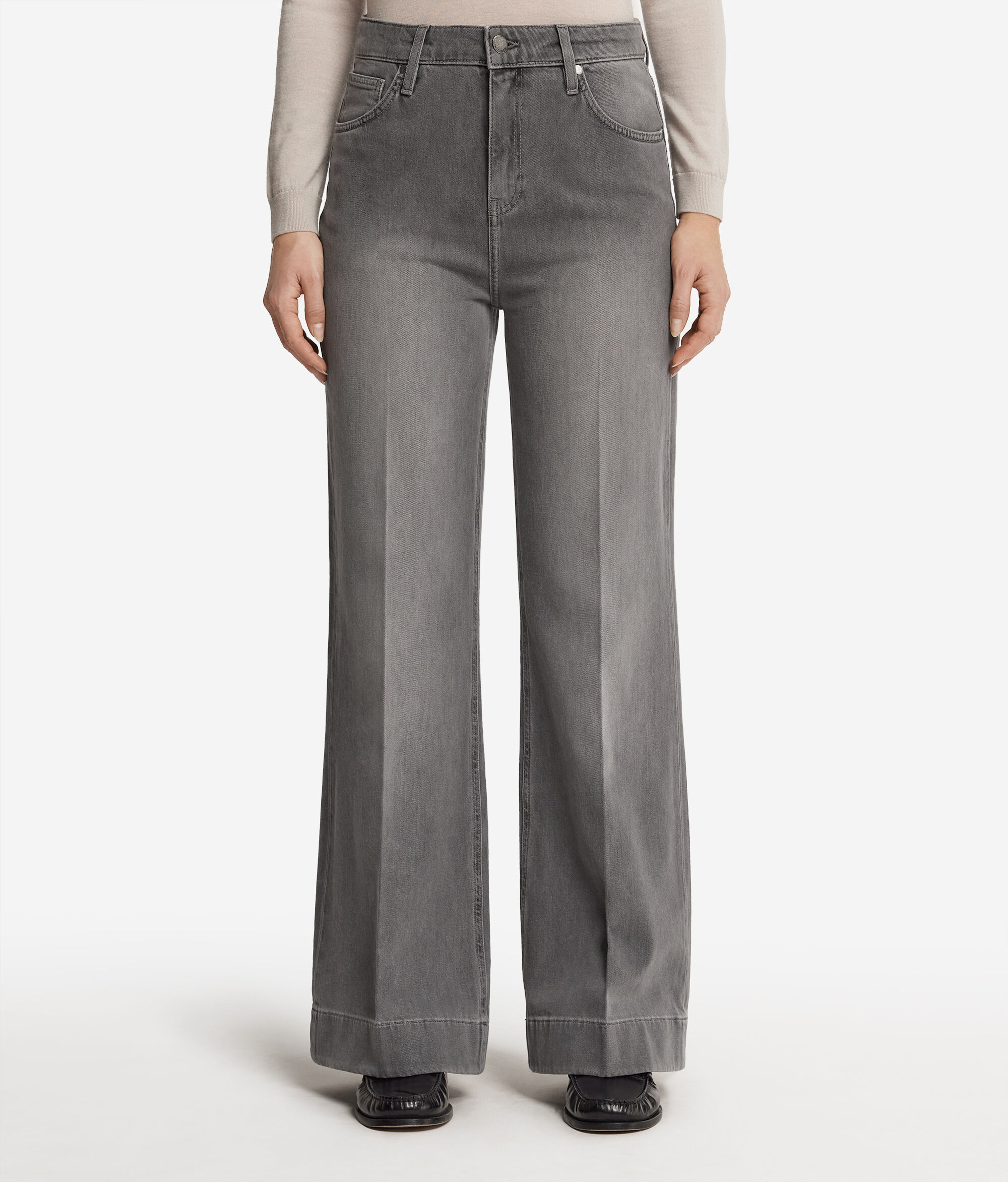 Cashmere Denim Flared Pants