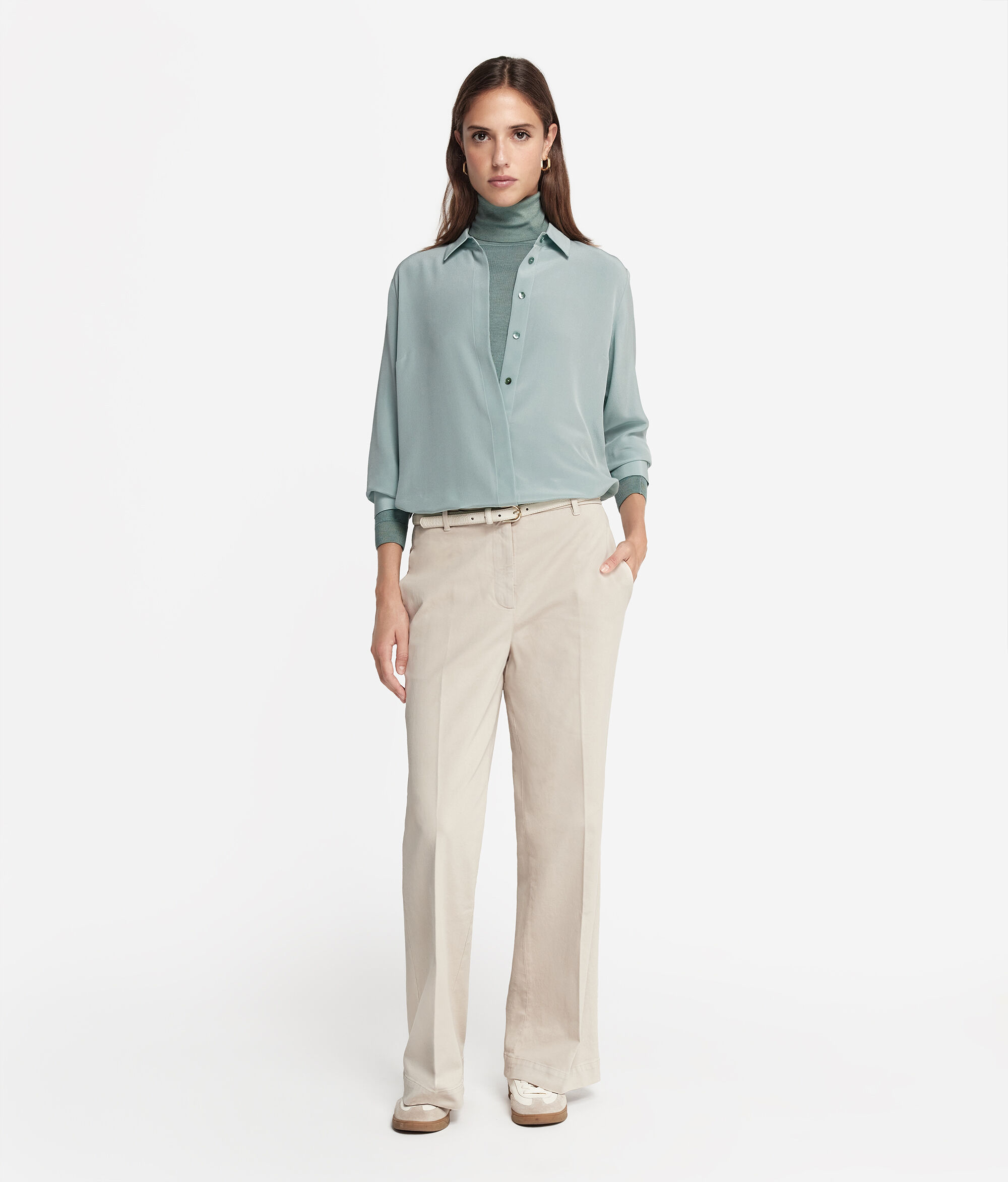 Silk Collared Shirt