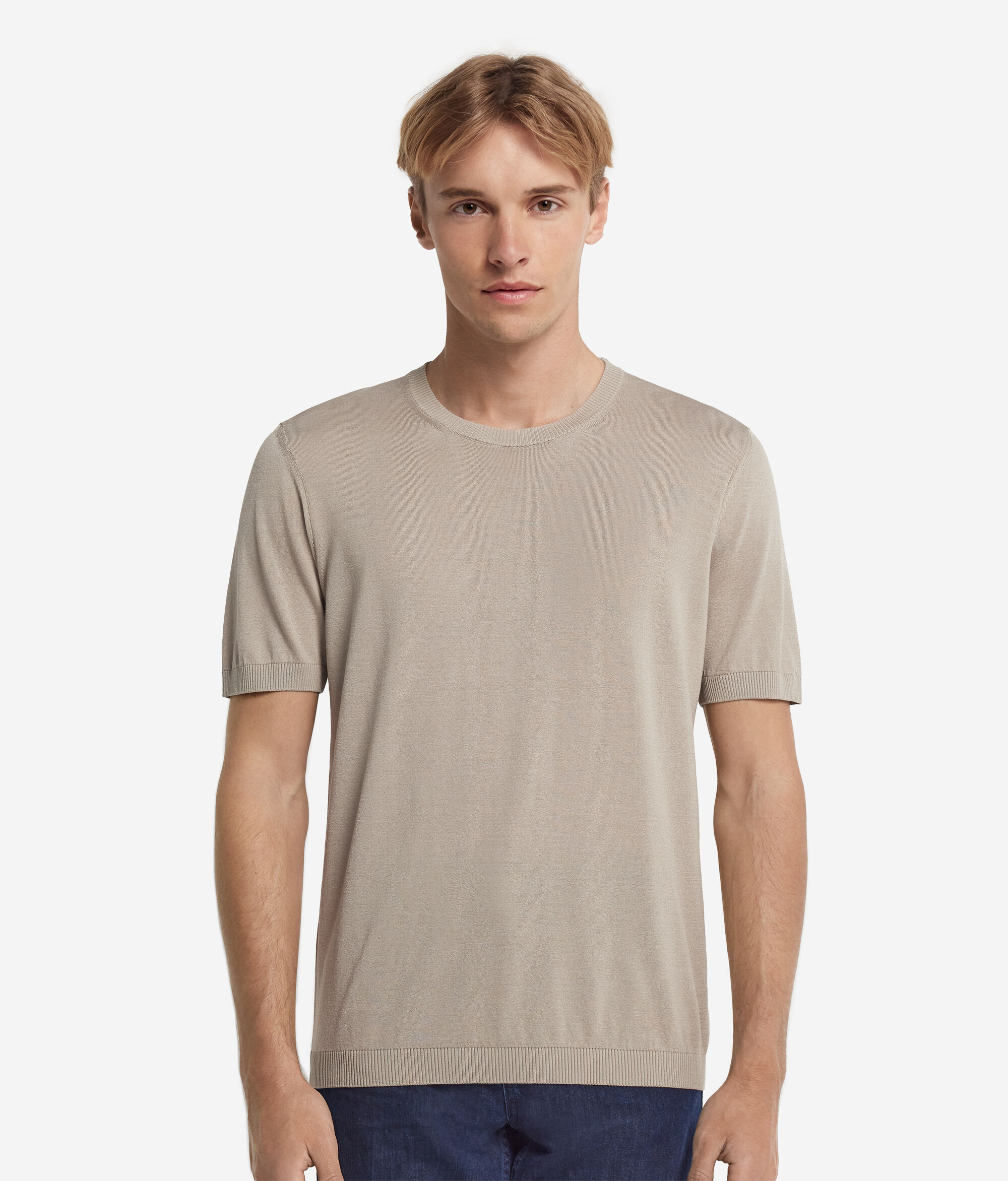 Κοντομάνικο T-Shirt από Silk Cotton