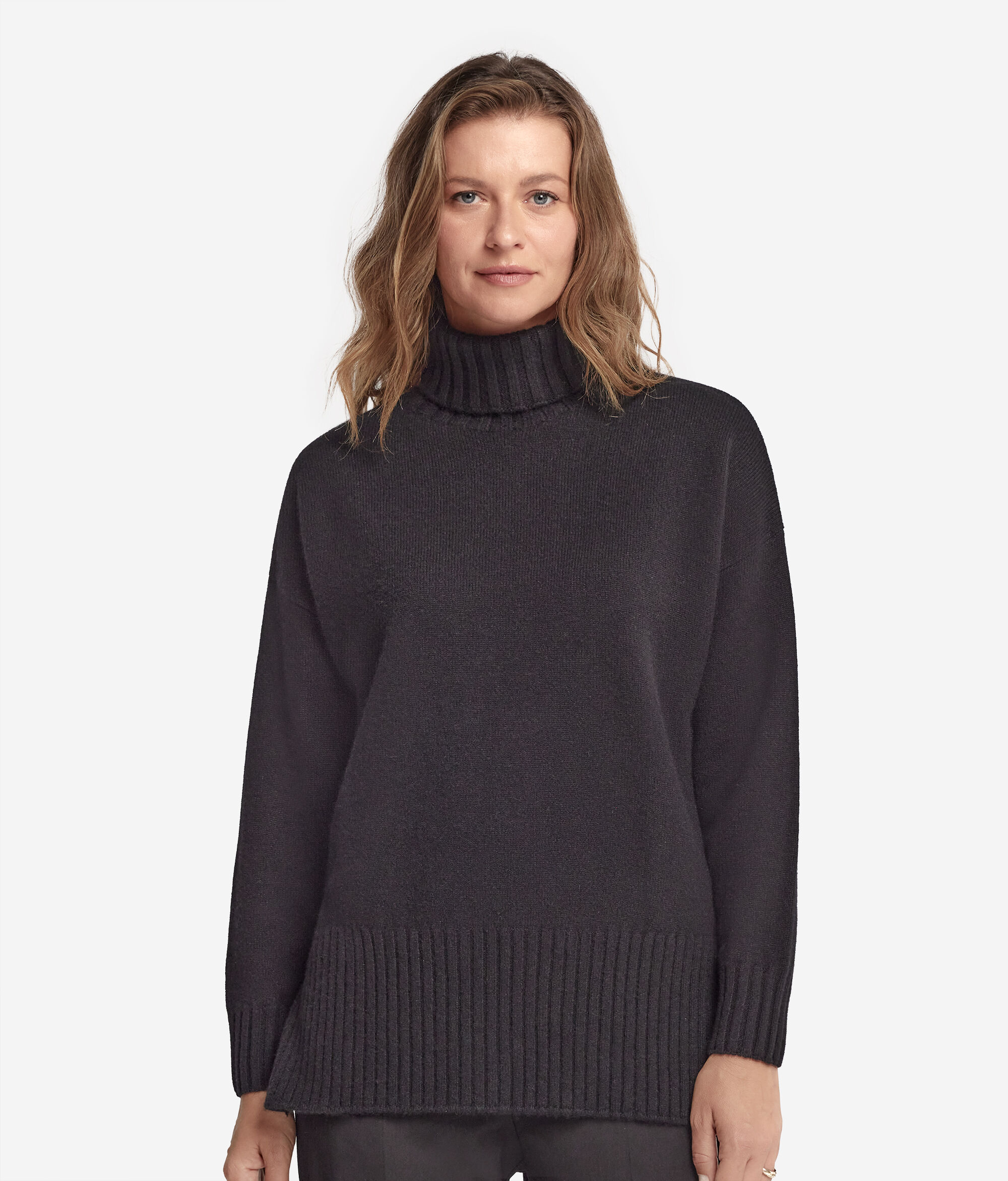Ultrasoft Cashmere Turtleneck Maxi Jumper