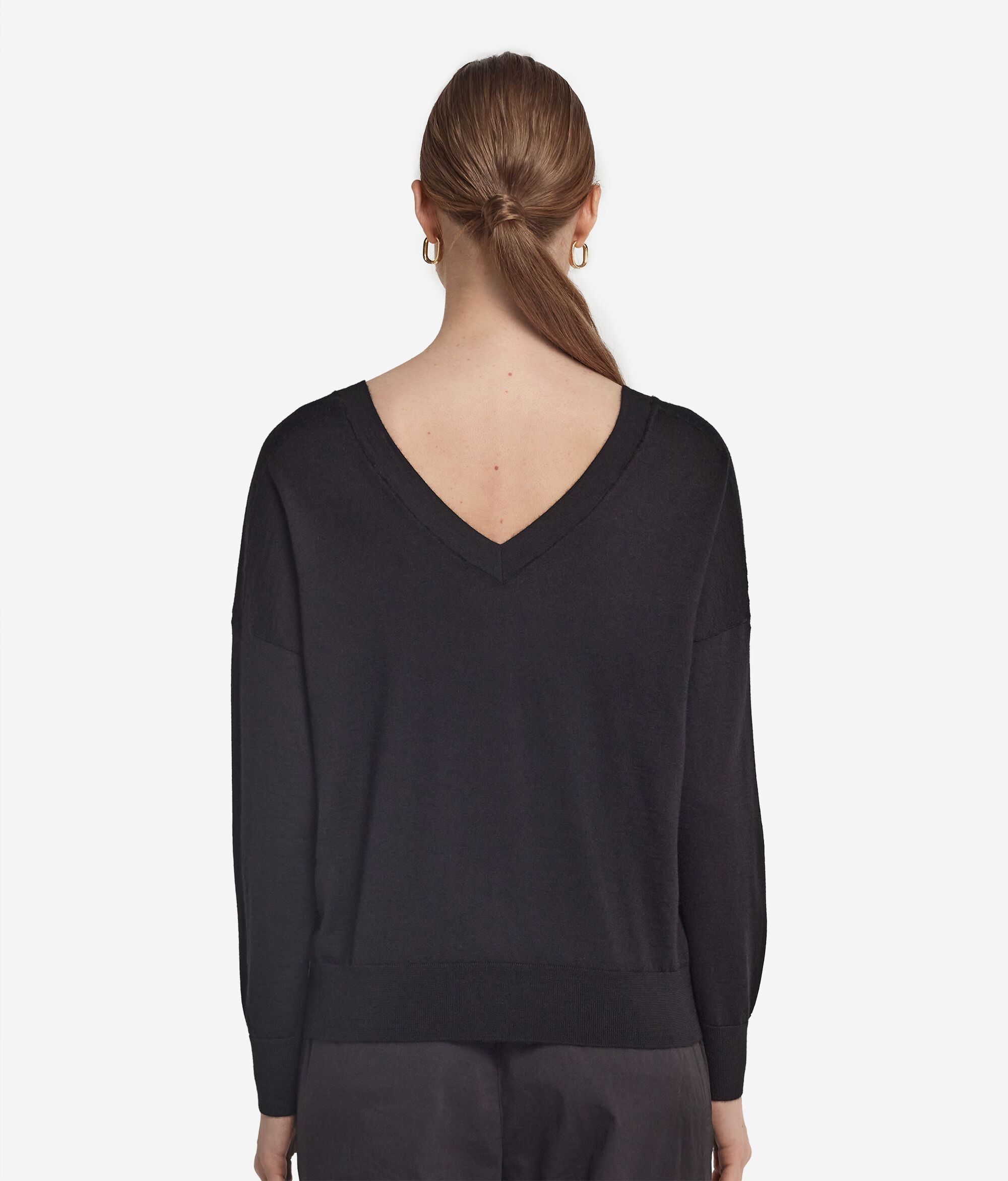 Ultrafine Cashmere Double V-Neck Jumper