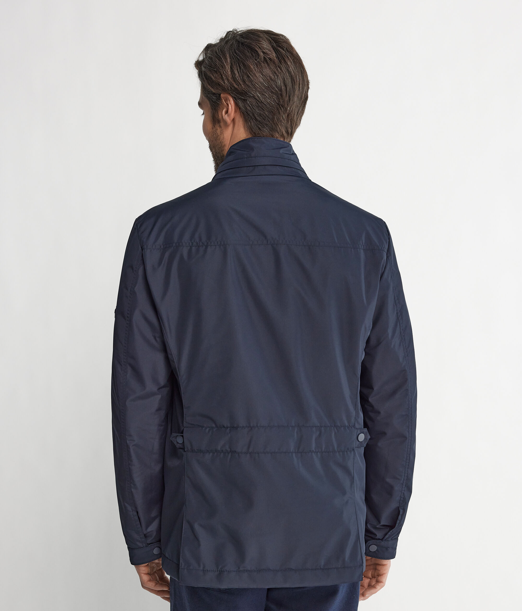 Safarijacke aus Funktionsgewebe mit Kaschmirfutter
