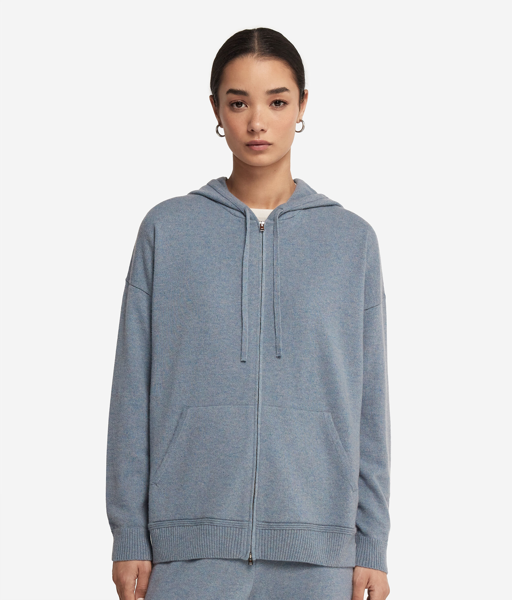 Sweatshirt aus Kaschmir Ultrasoft mit Kapuze