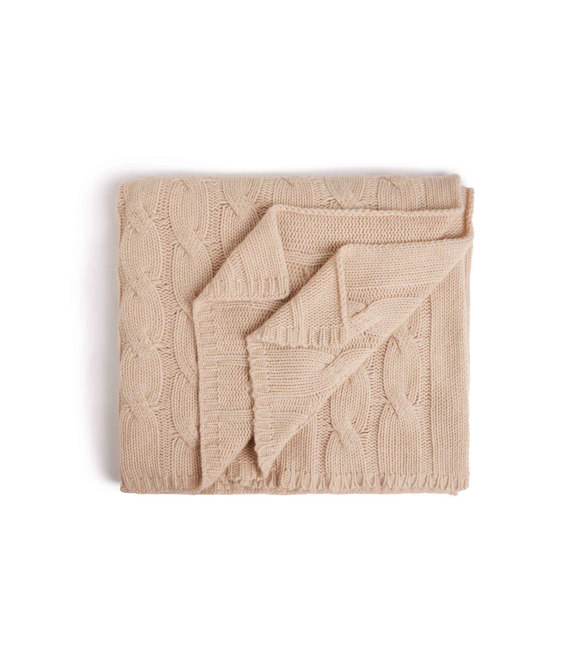 Cable-Knit Cashmere Blanket