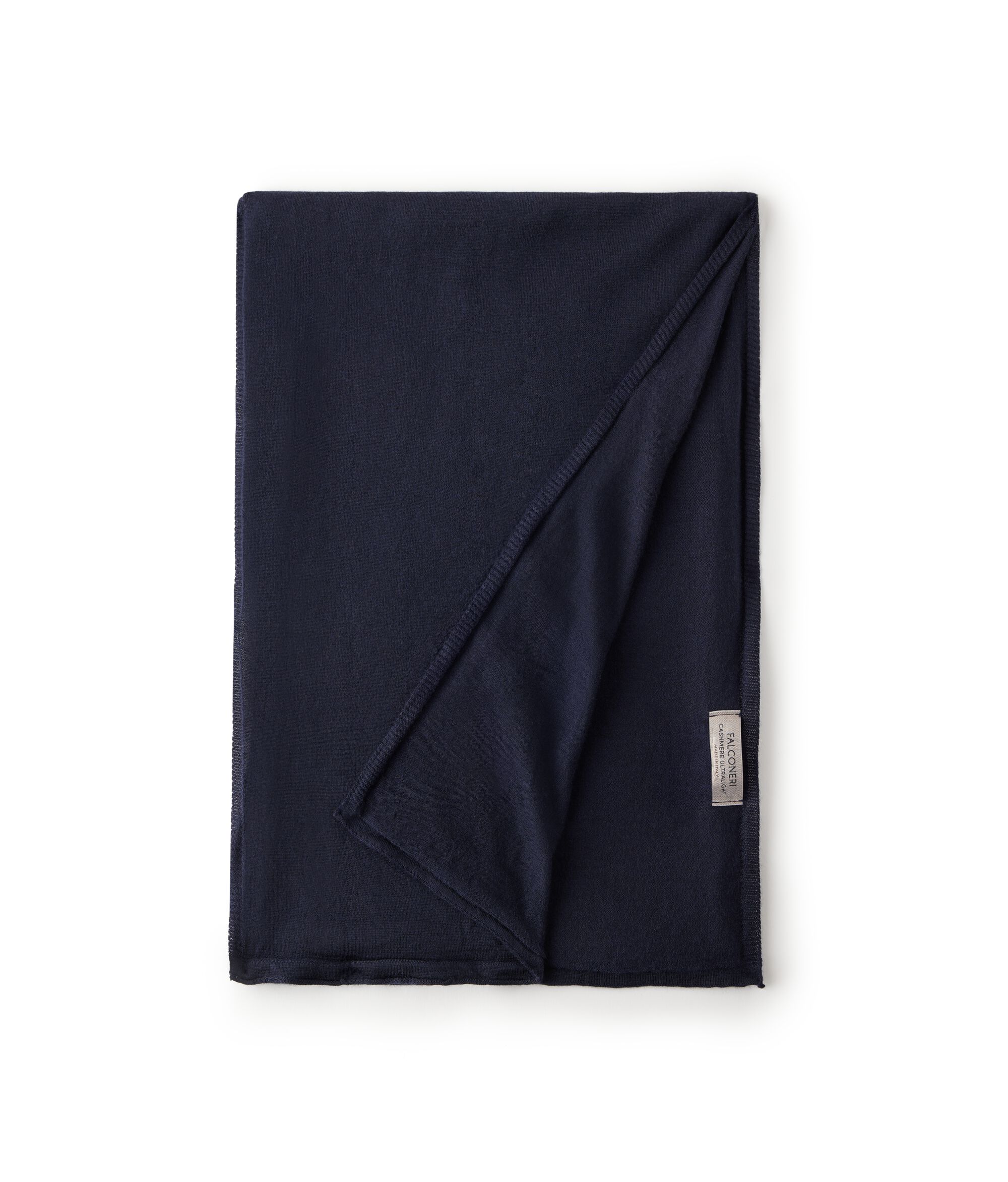 Schal aus Kaschmir Ultrafine Colore Marineblau