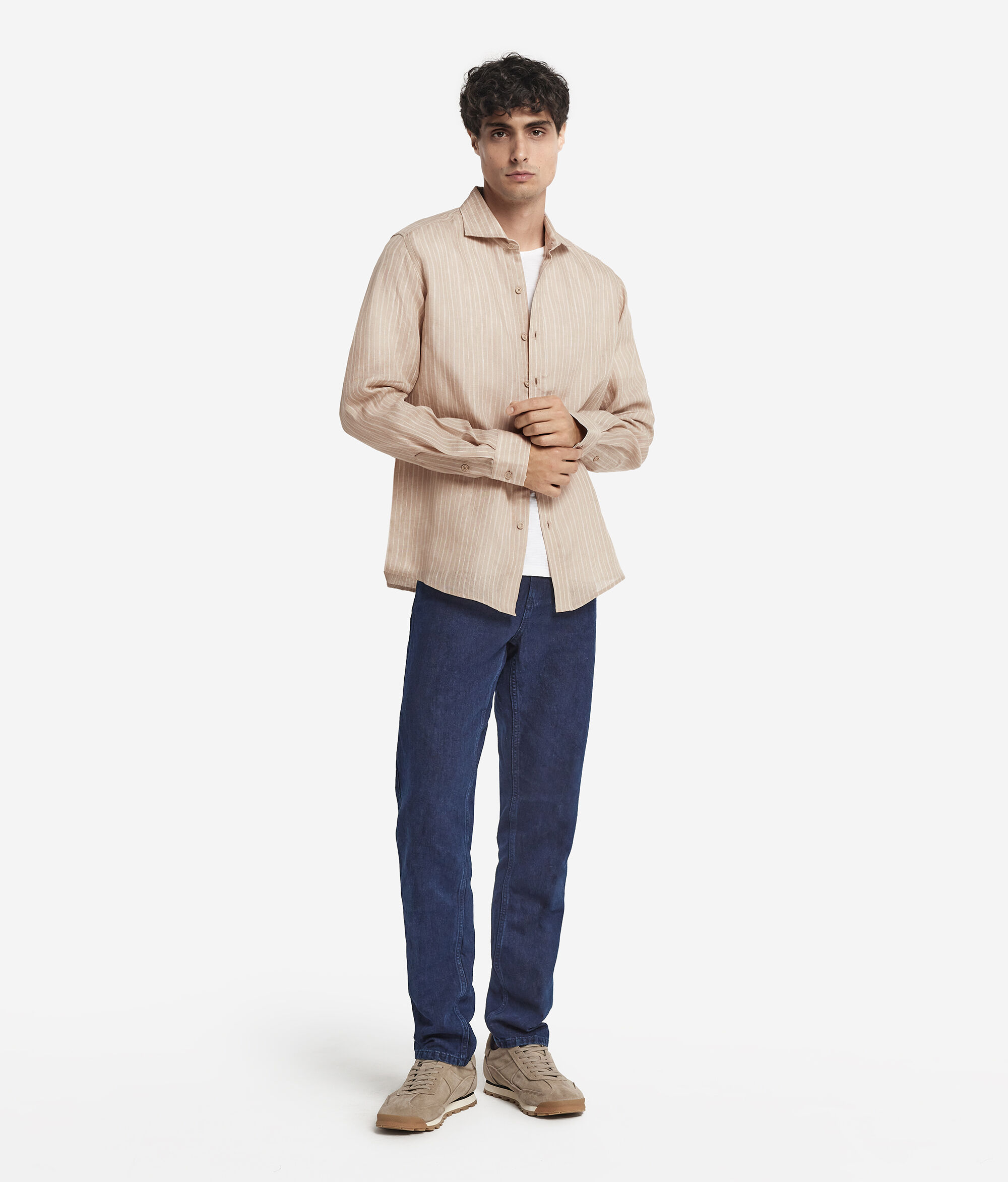 Camicia Gessata in Lino