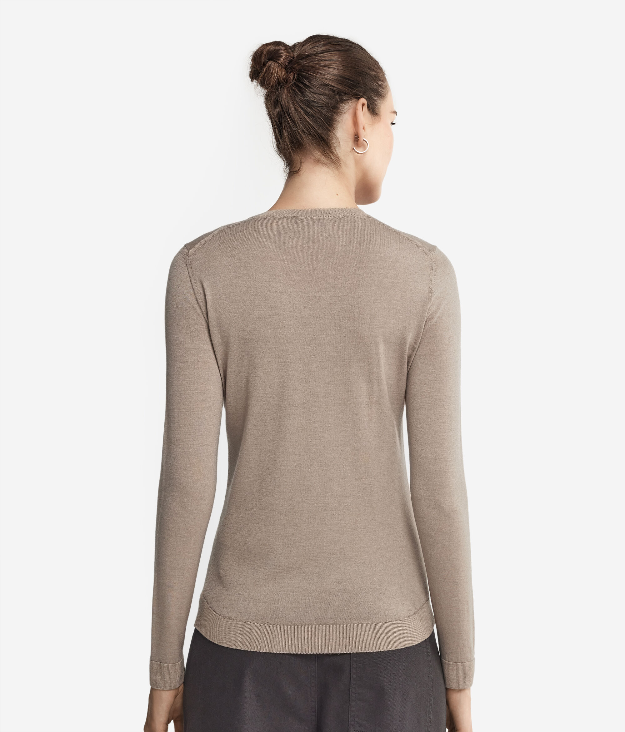 Round-Neck Ultrafine Cashmere Jumper