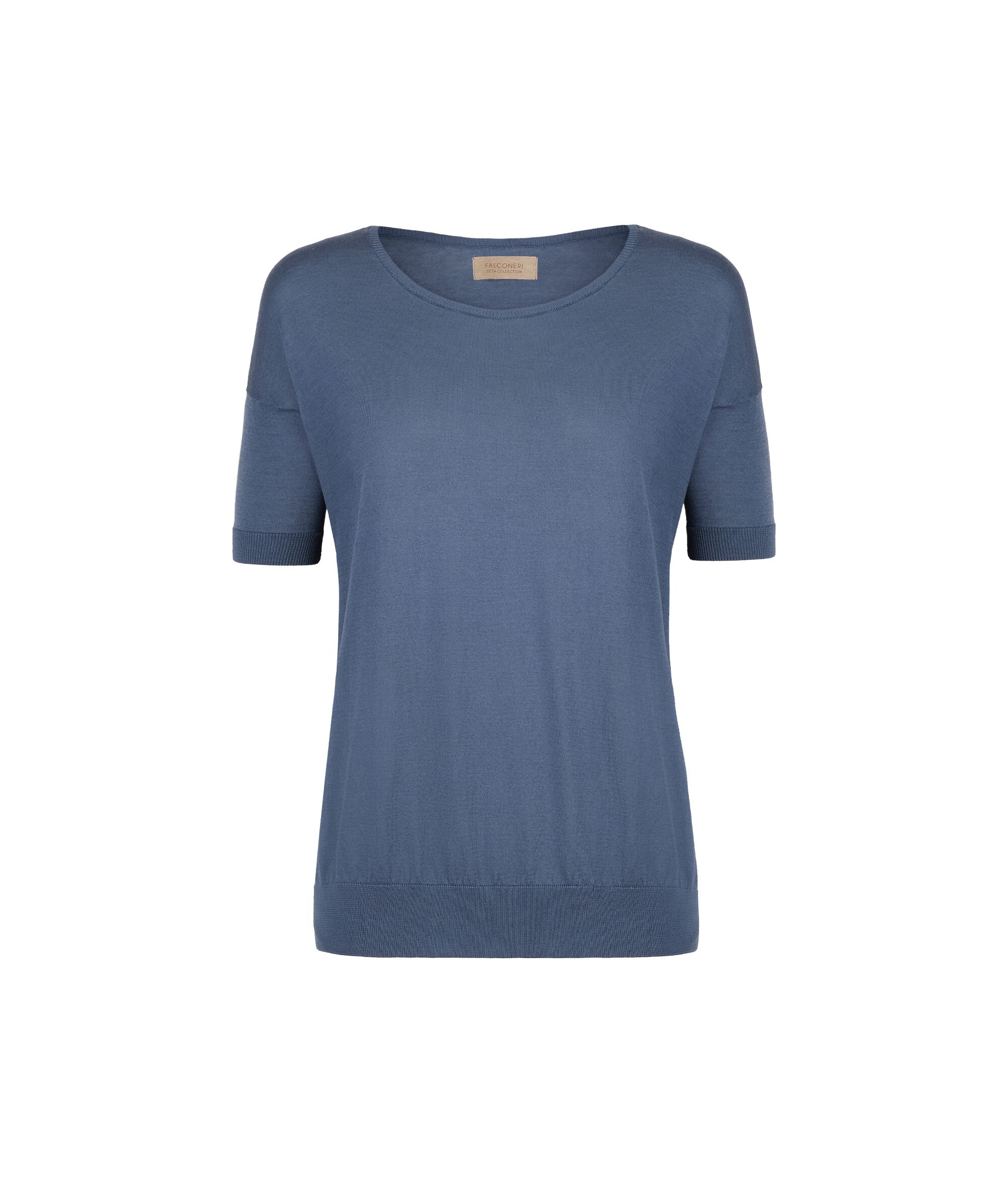 Silk and Cotton Round-Neck Jumper