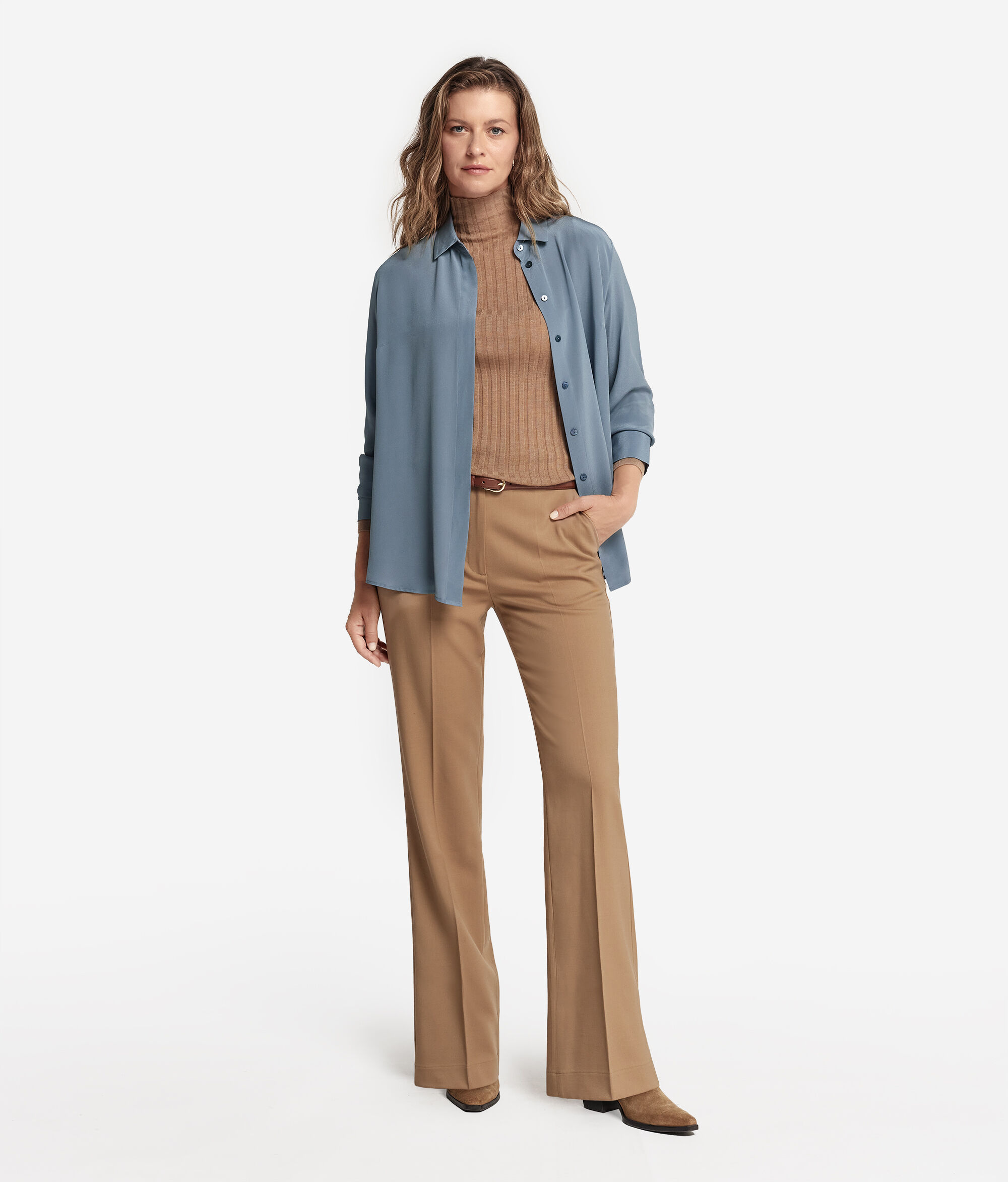 Silk Collared Shirt
