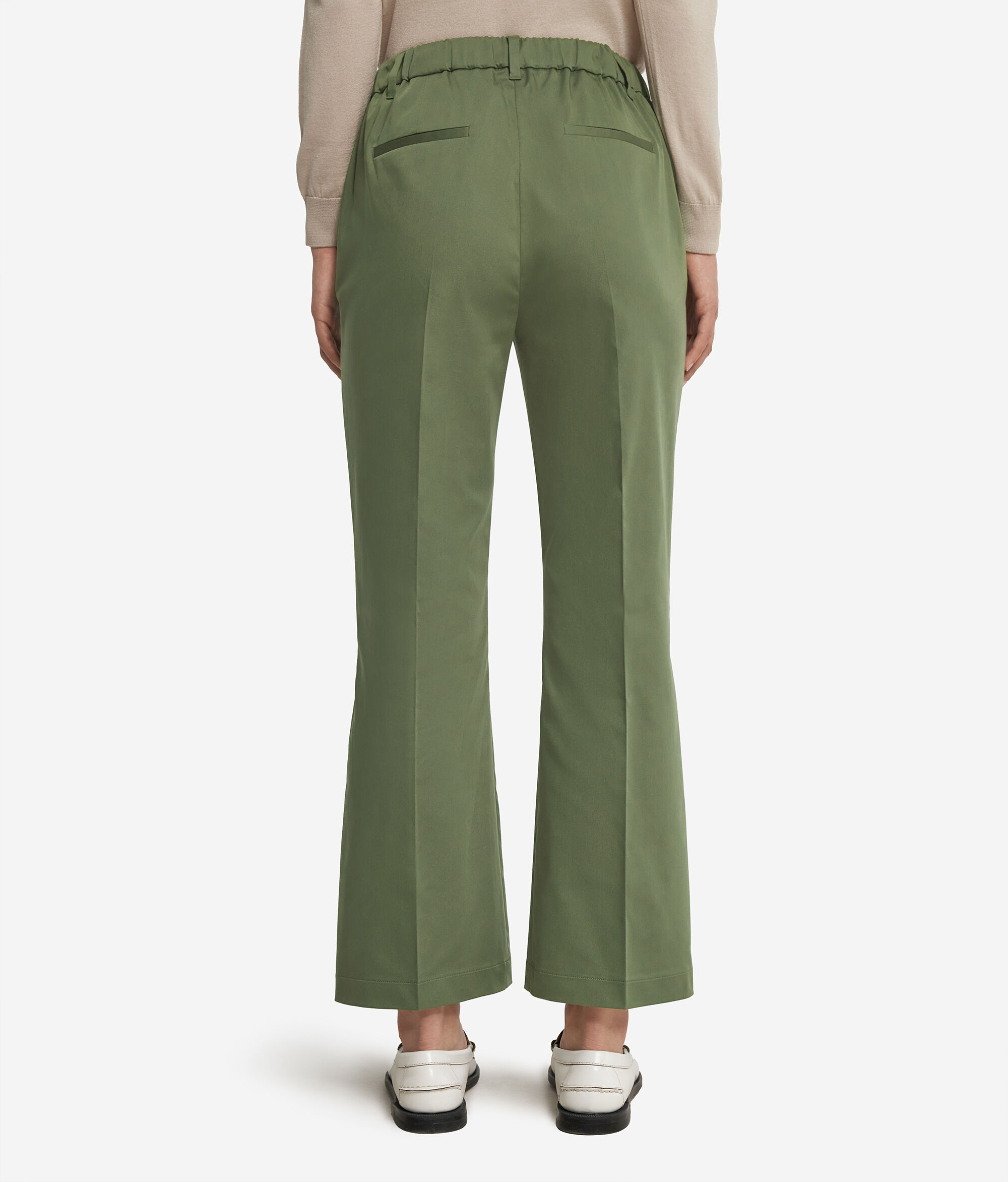 Cotton Fabric Flared Pants