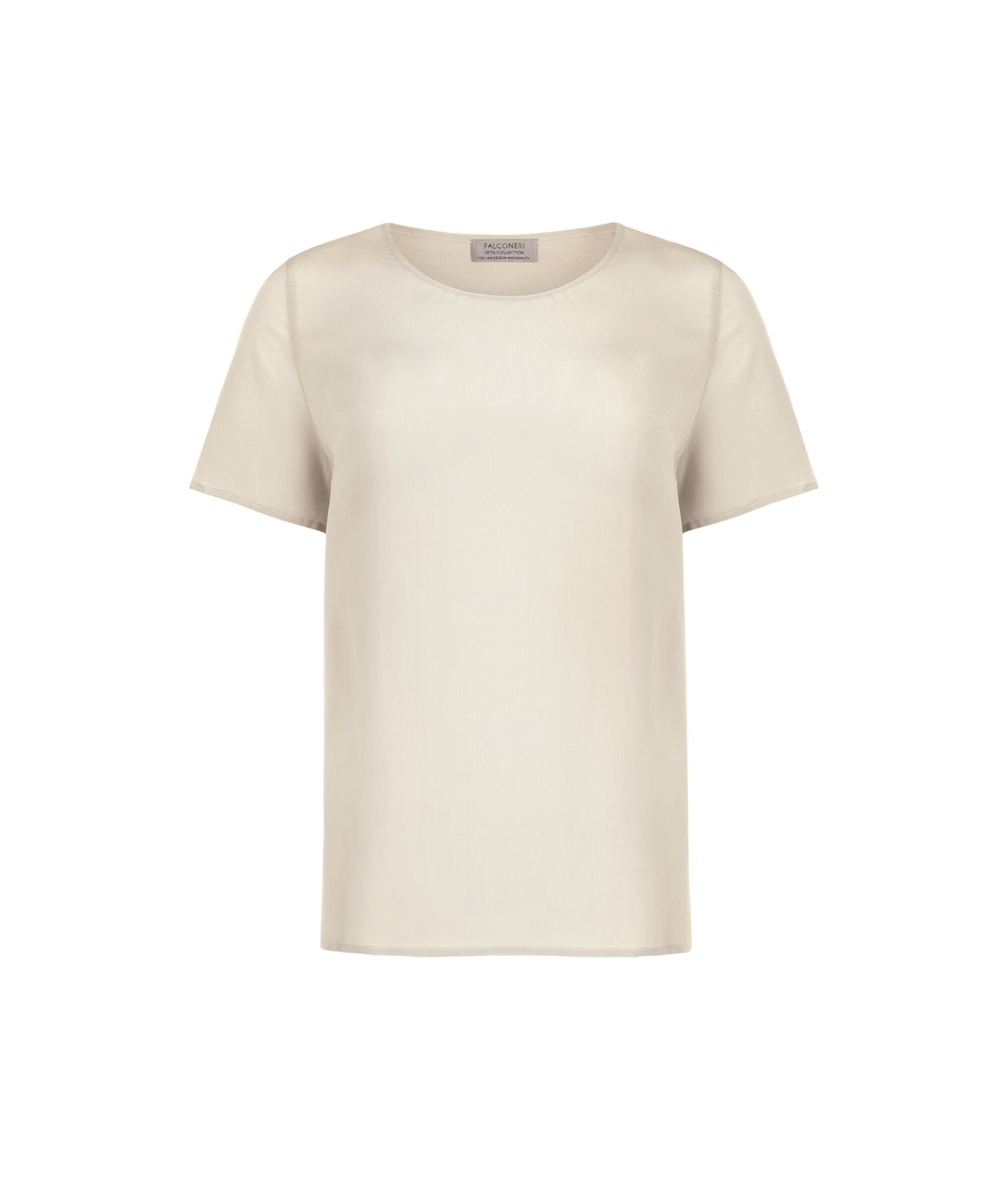 T-shirt Girocollo in Seta