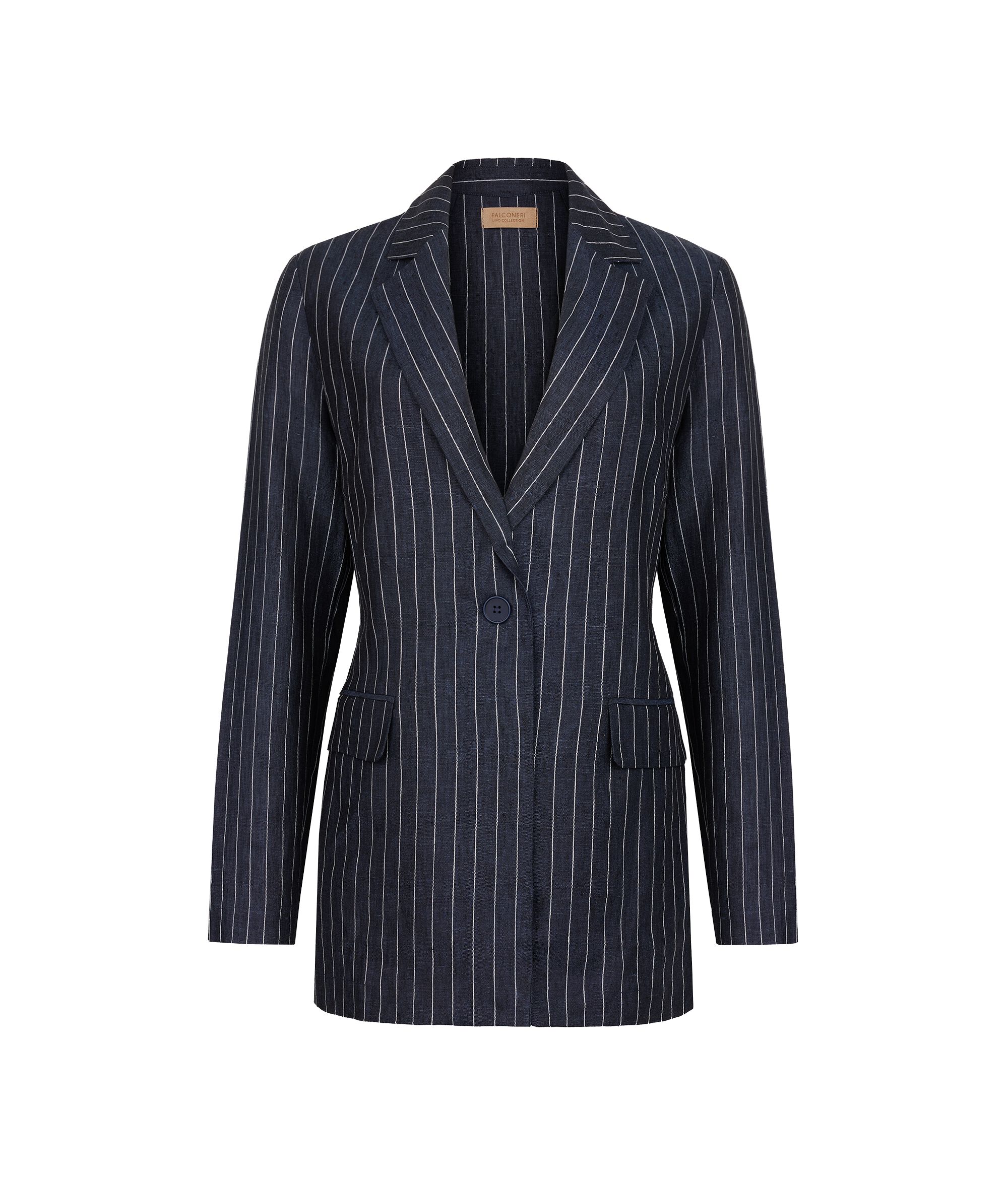 Pinstripe linen jacket