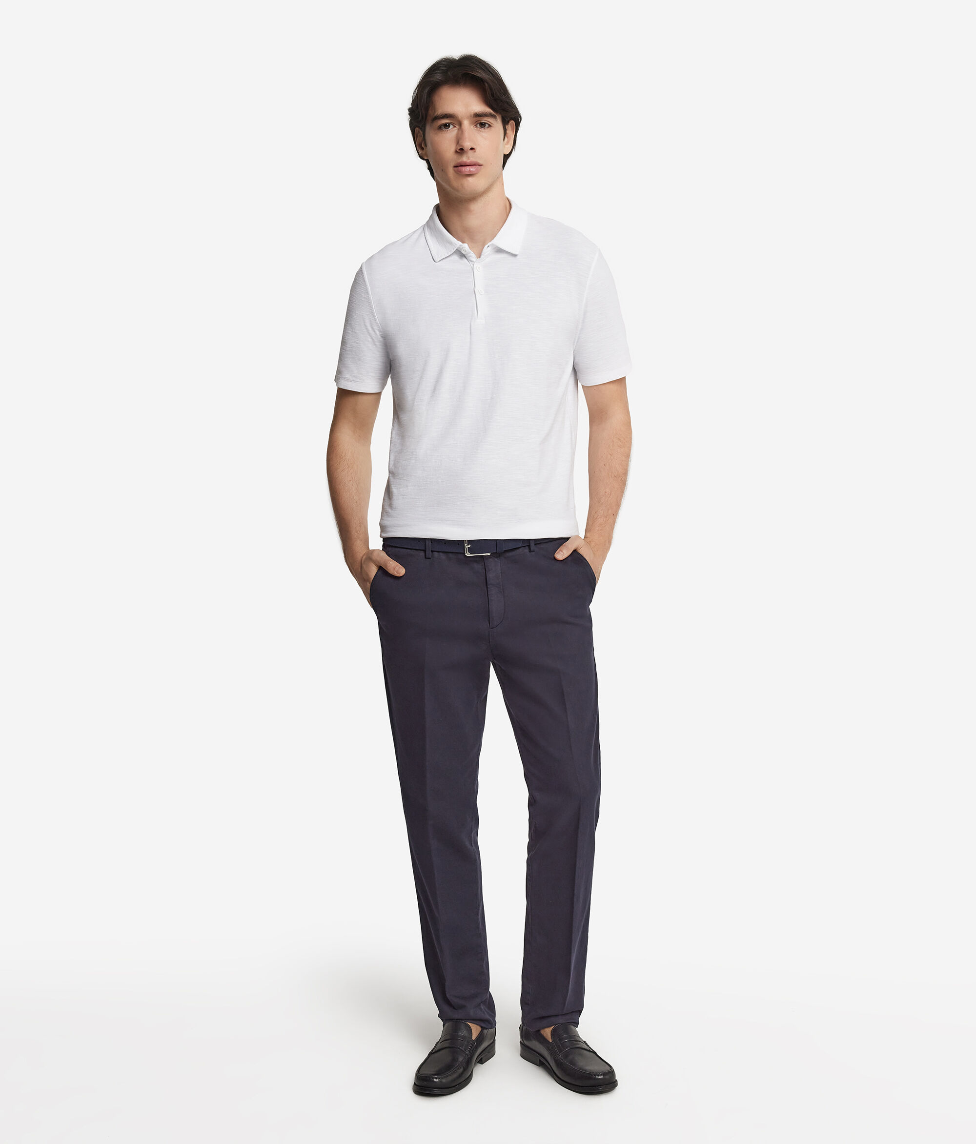 Polo en coton torsadé