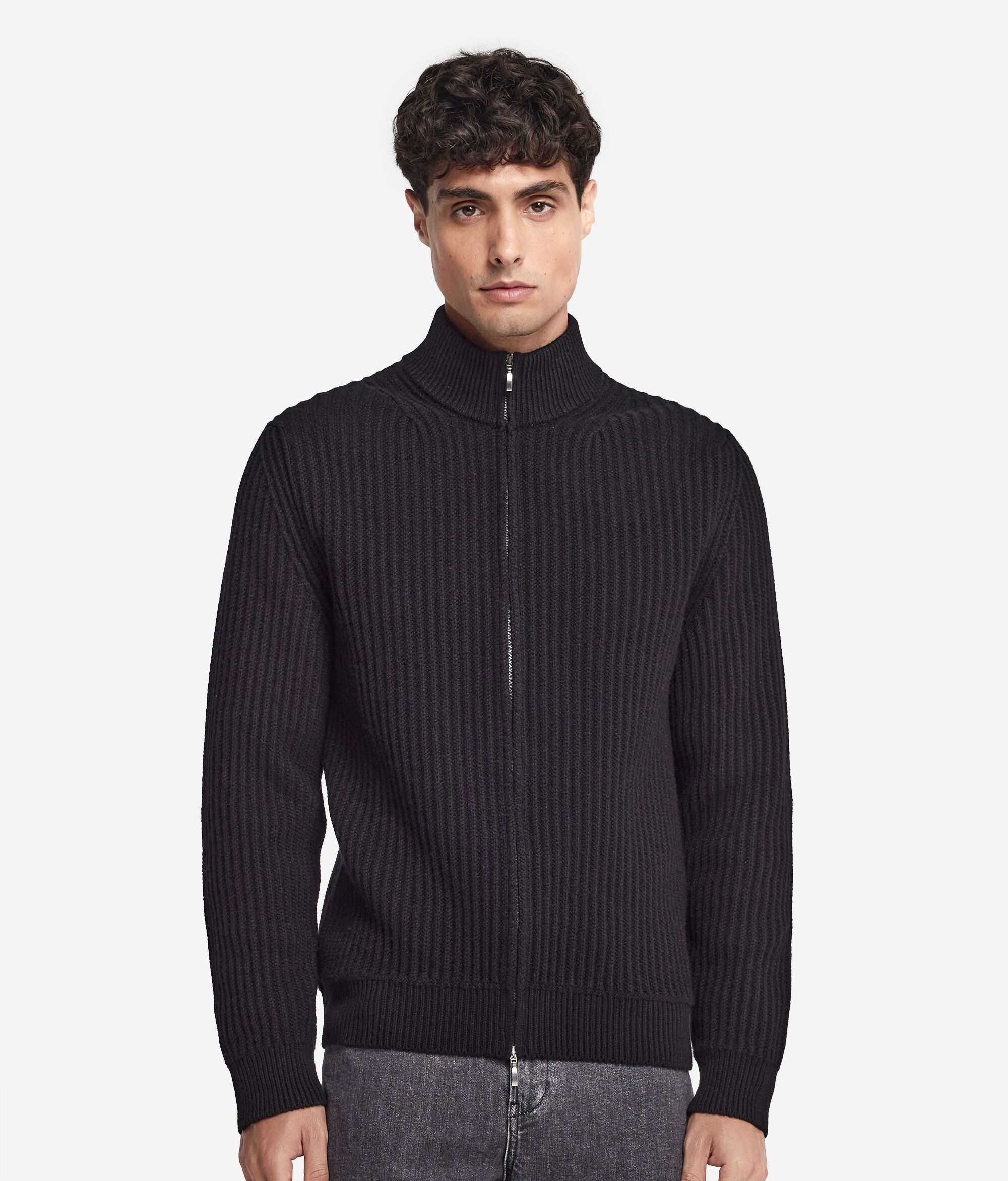 Gerippter Cardigan aus Kaschmir Ultrasoft