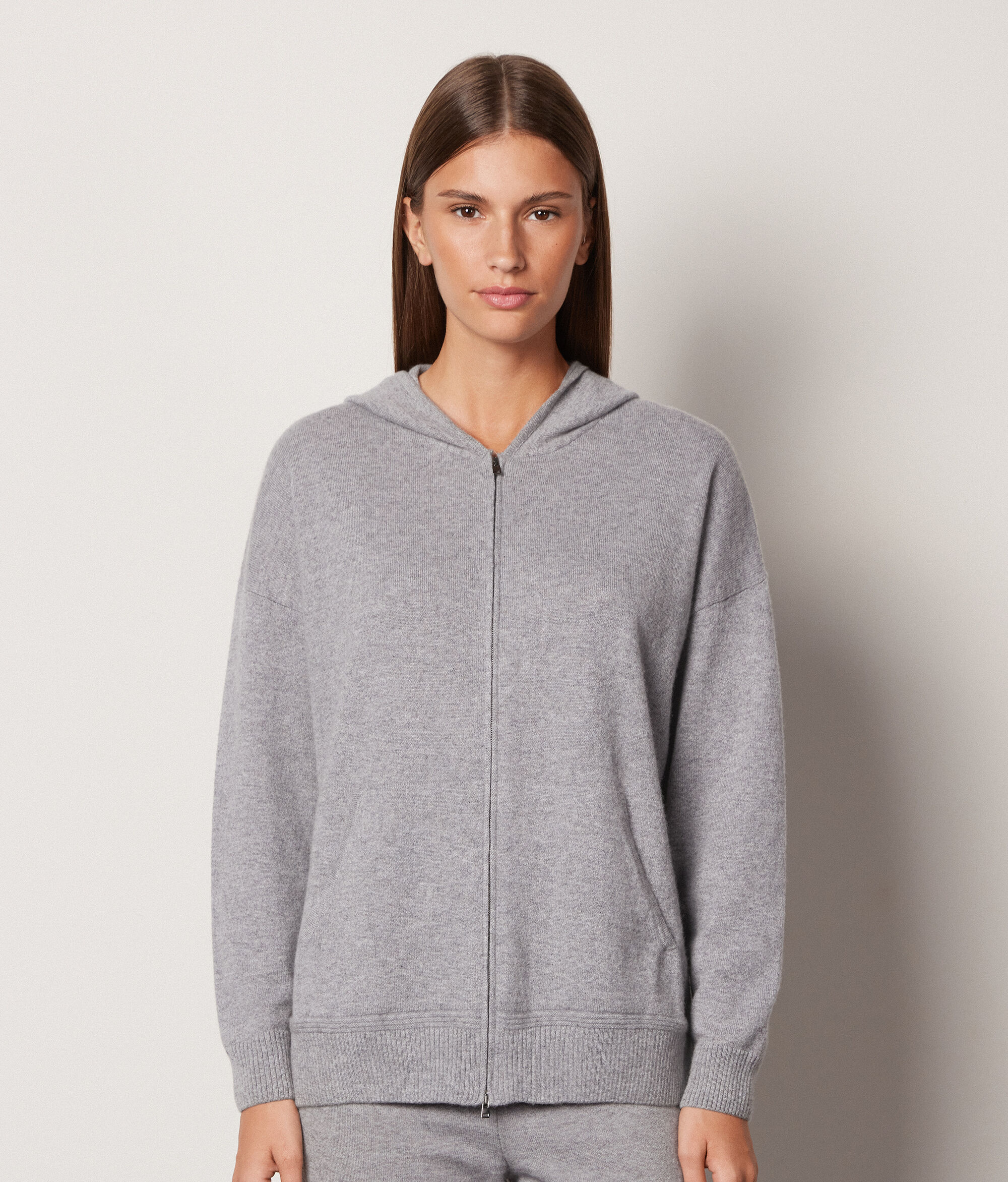 Sweatshirt aus Kaschmir Ultrasoft mit Kapuze