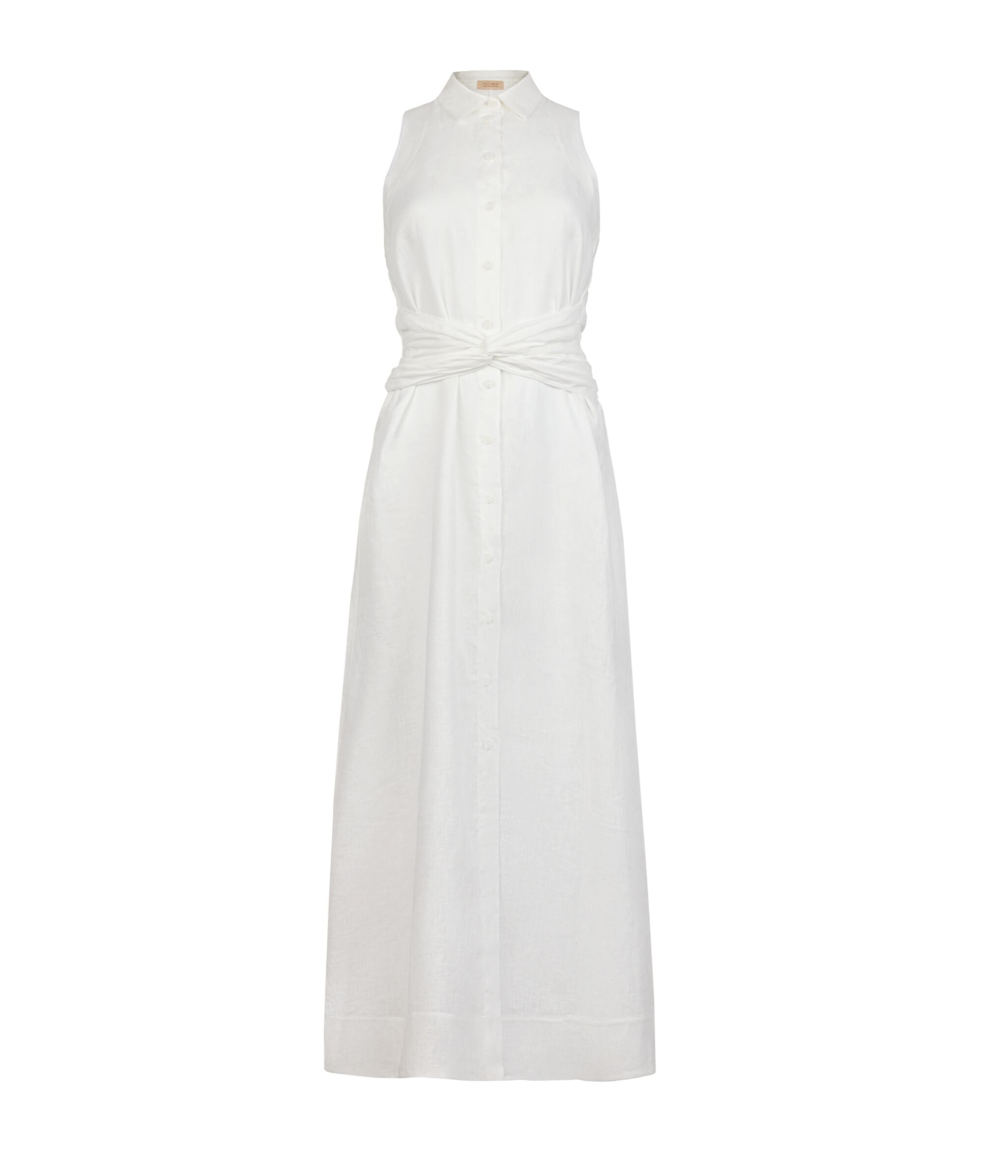 Linen Cross-Band Dress_8078