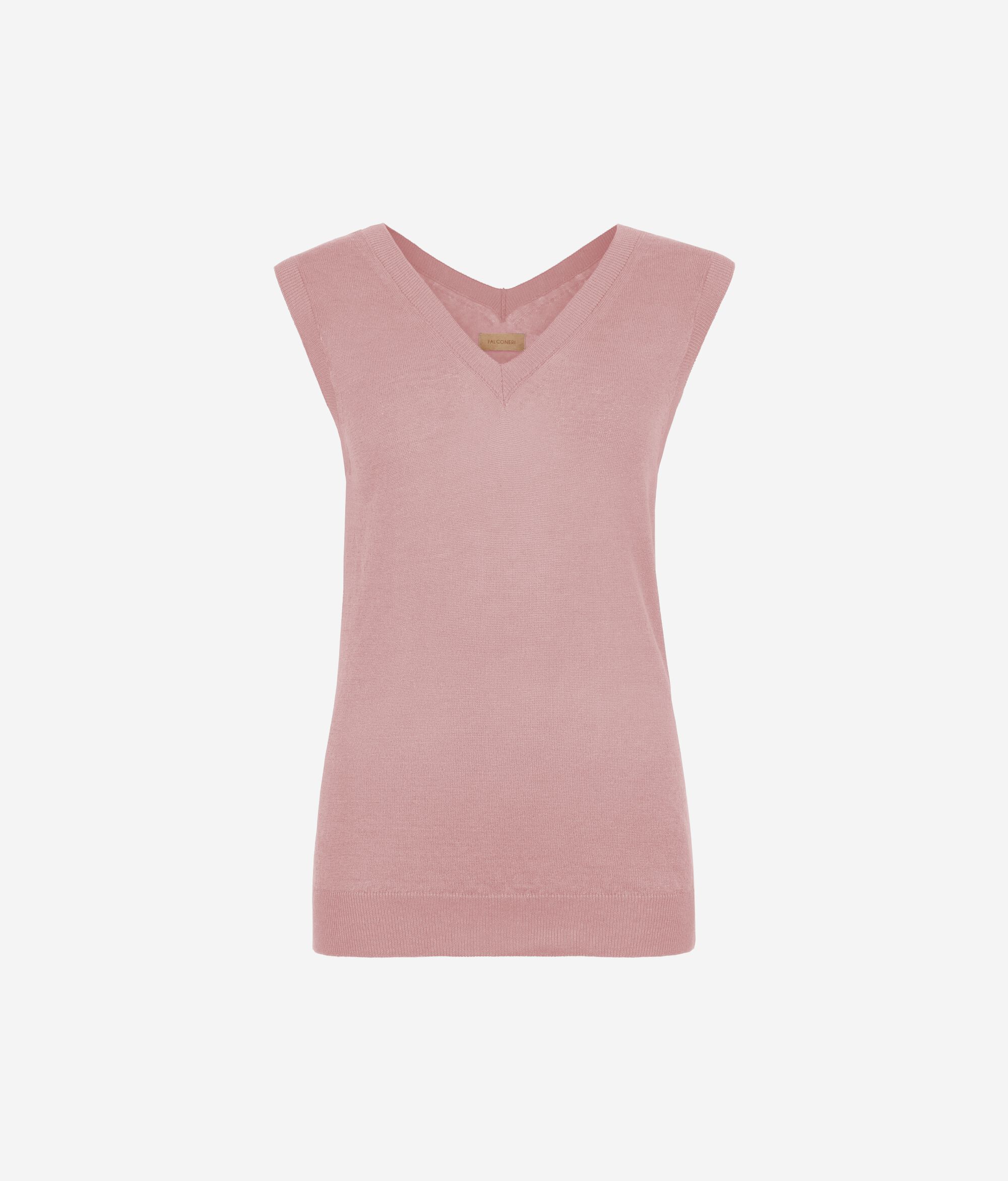 Linen cotton V-neck camisole