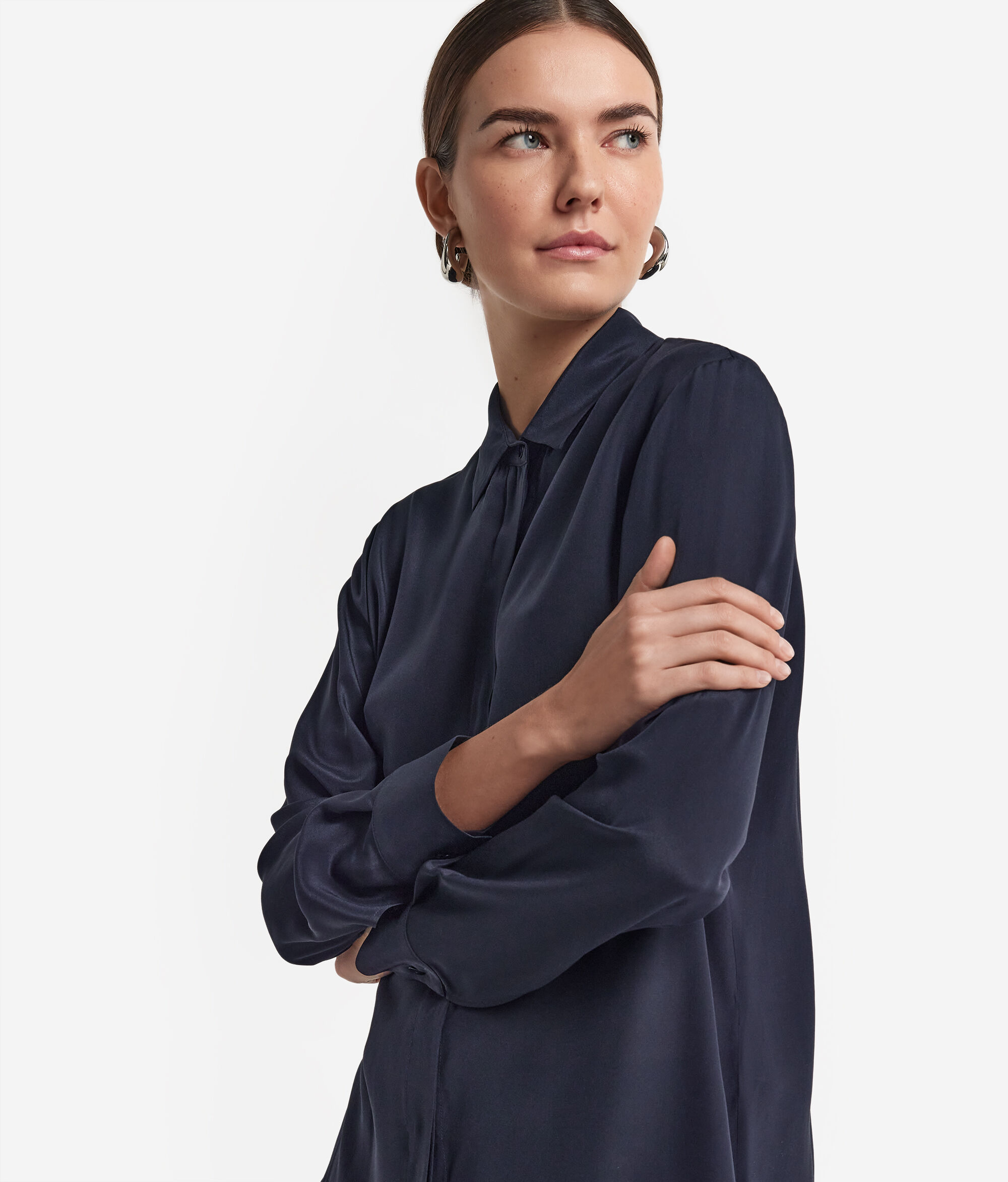 Camicia con Colletto in Seta