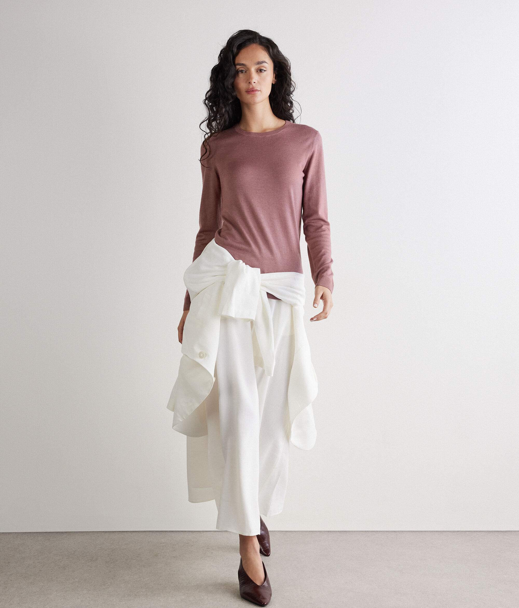 Rundhalspullover aus Kaschmir Ultrafine