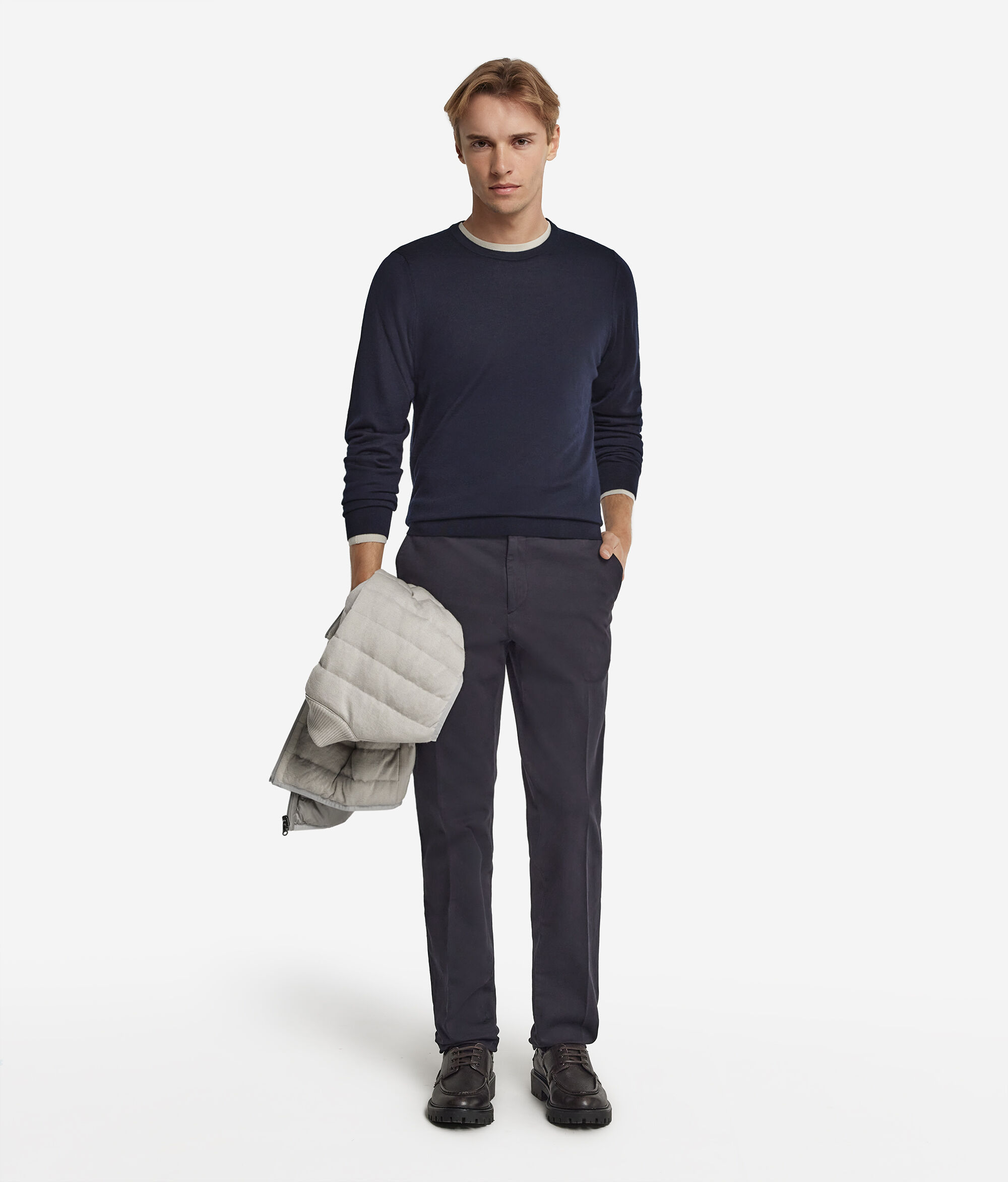 Round-Neck Ultrafine Cashmere Jumper