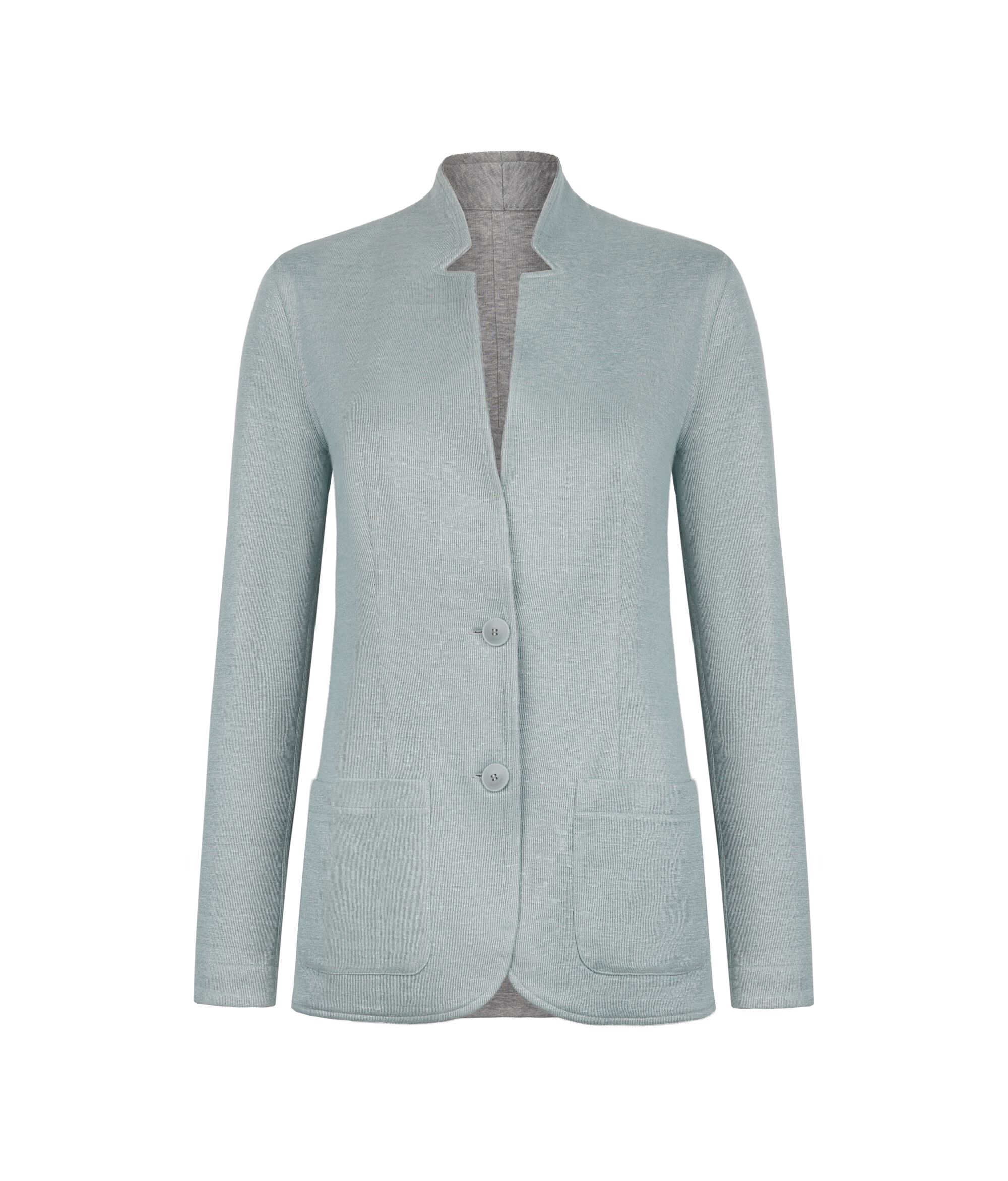 リネン&コットン バイカラー リバーシブル ジャケット