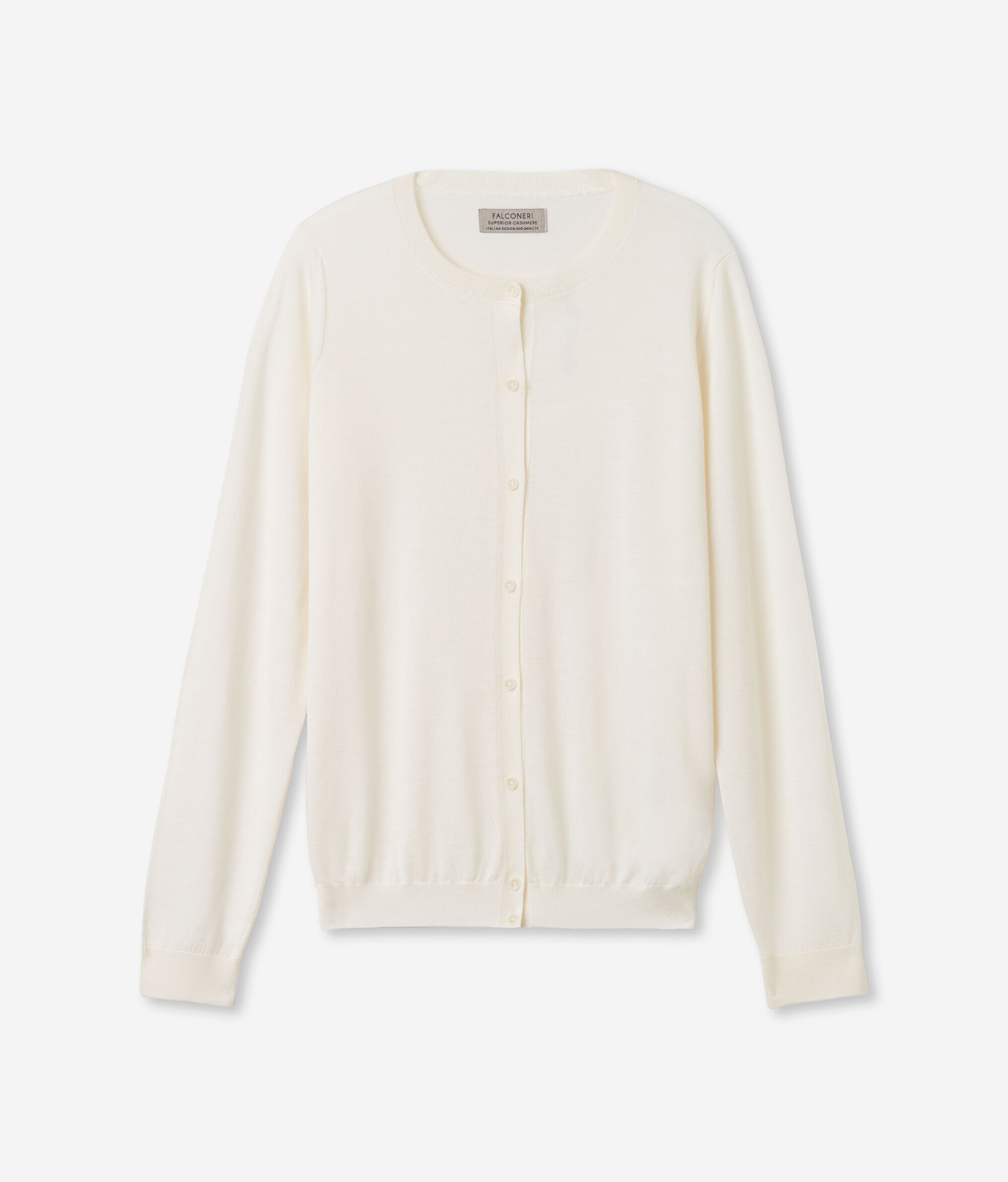 Round-Neck Ultrafine Cashmere Cardigan