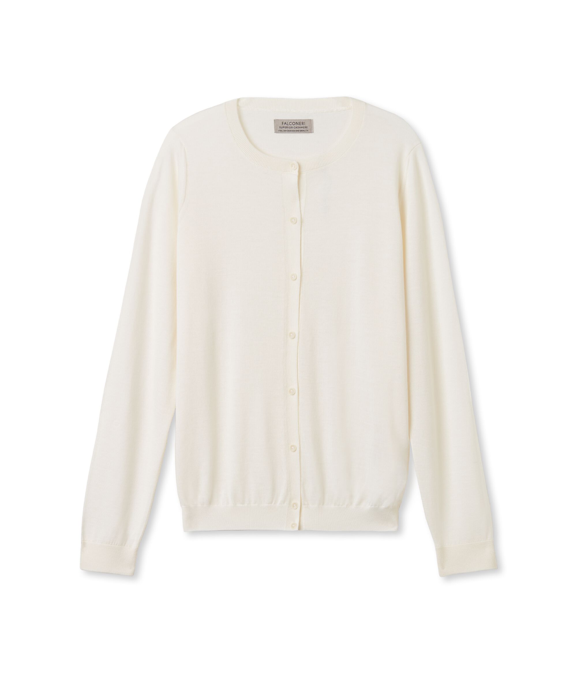 Round-Neck Ultrafine Cashmere Cardigan