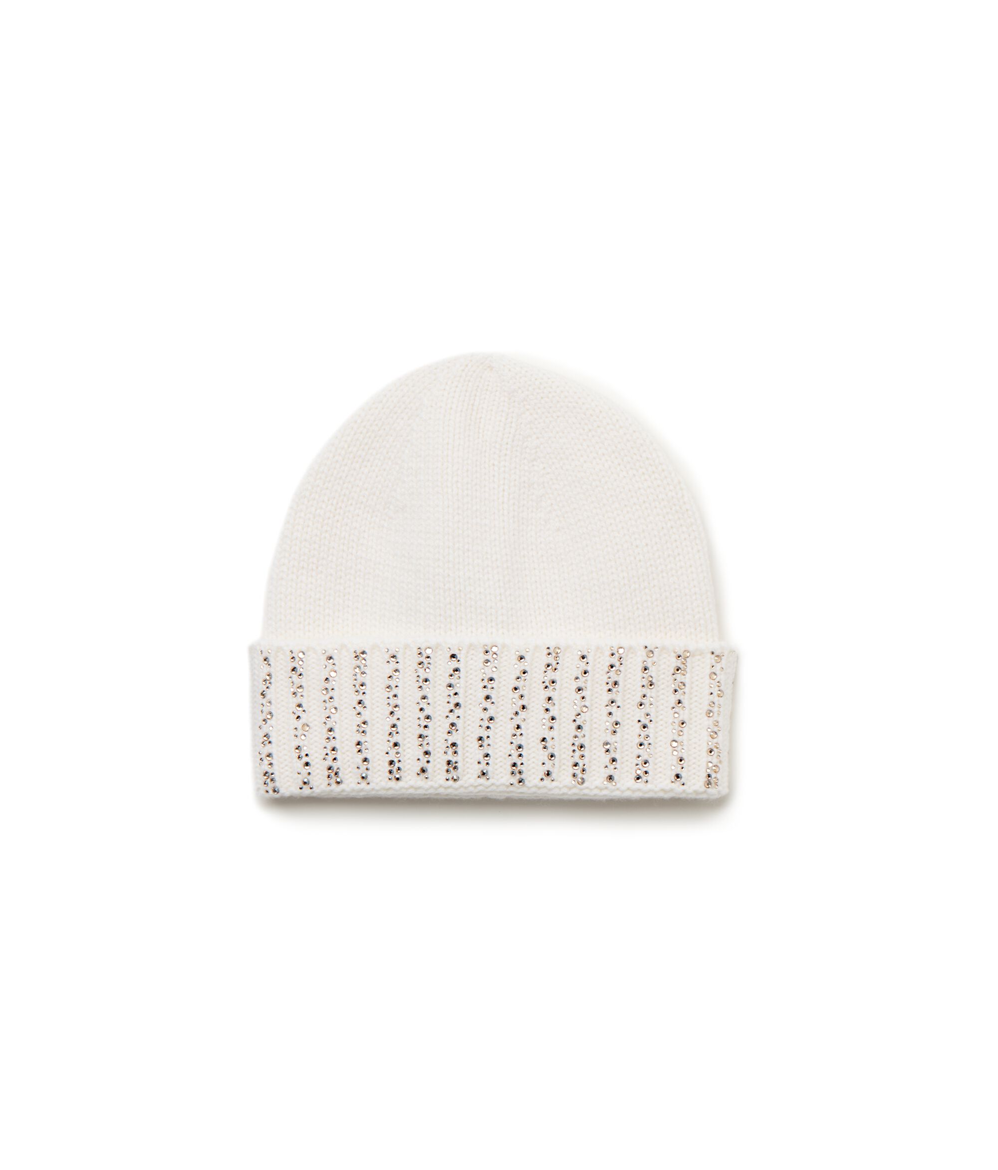 Gorro con strass de cashmere