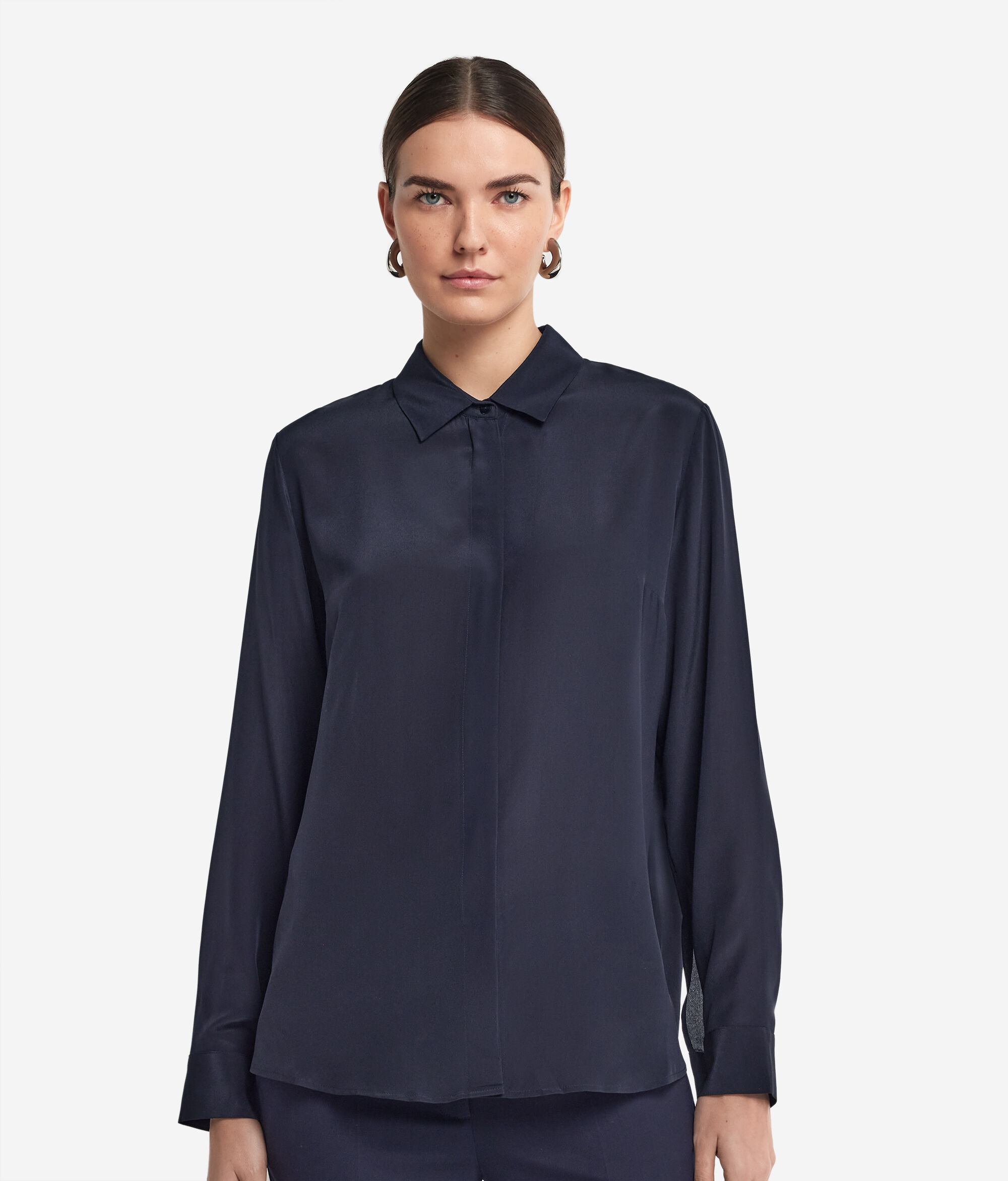 Camicia con Colletto in Seta