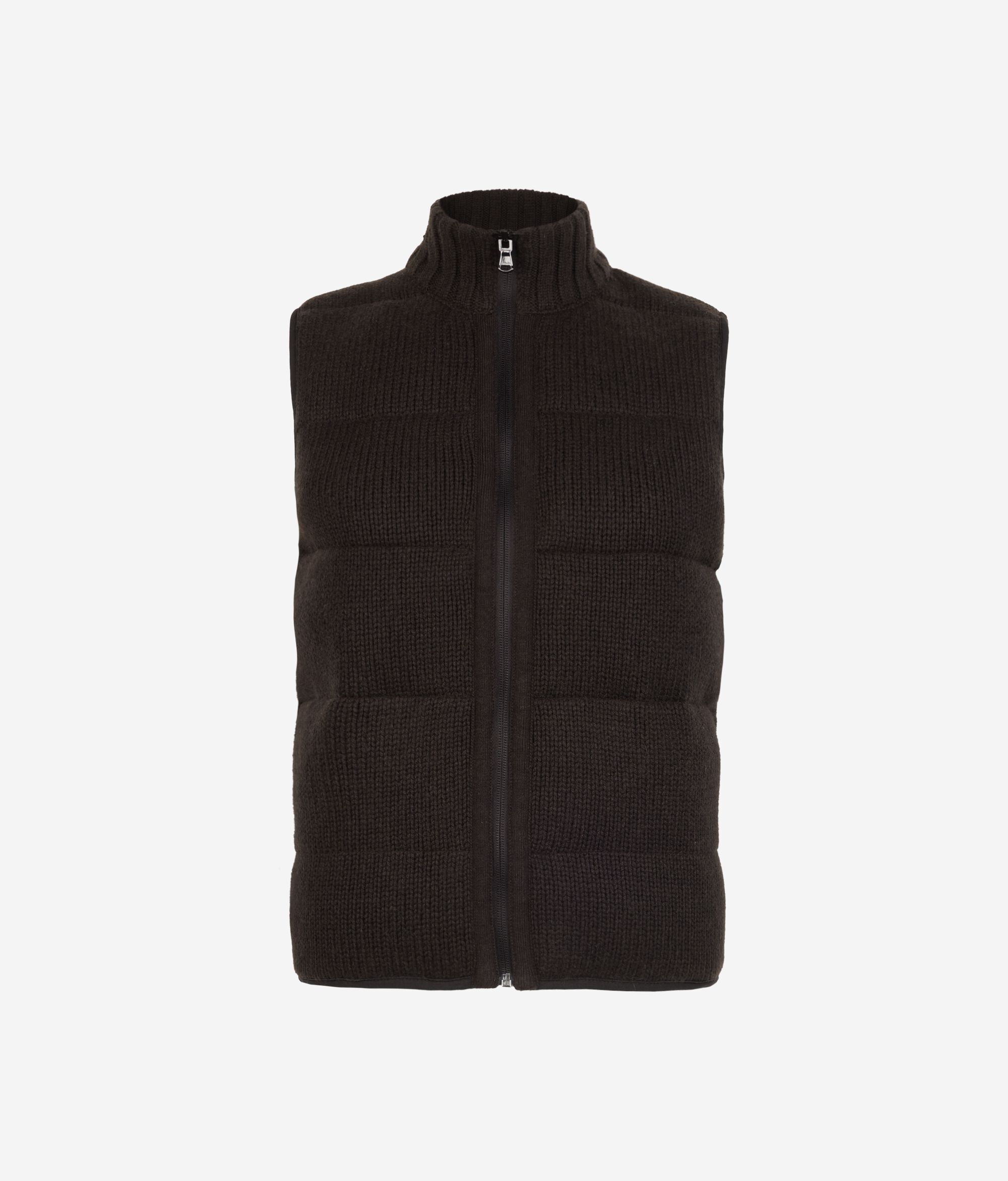 Vestă fără Mâneci cu Umplutură de Puf Reversibilă