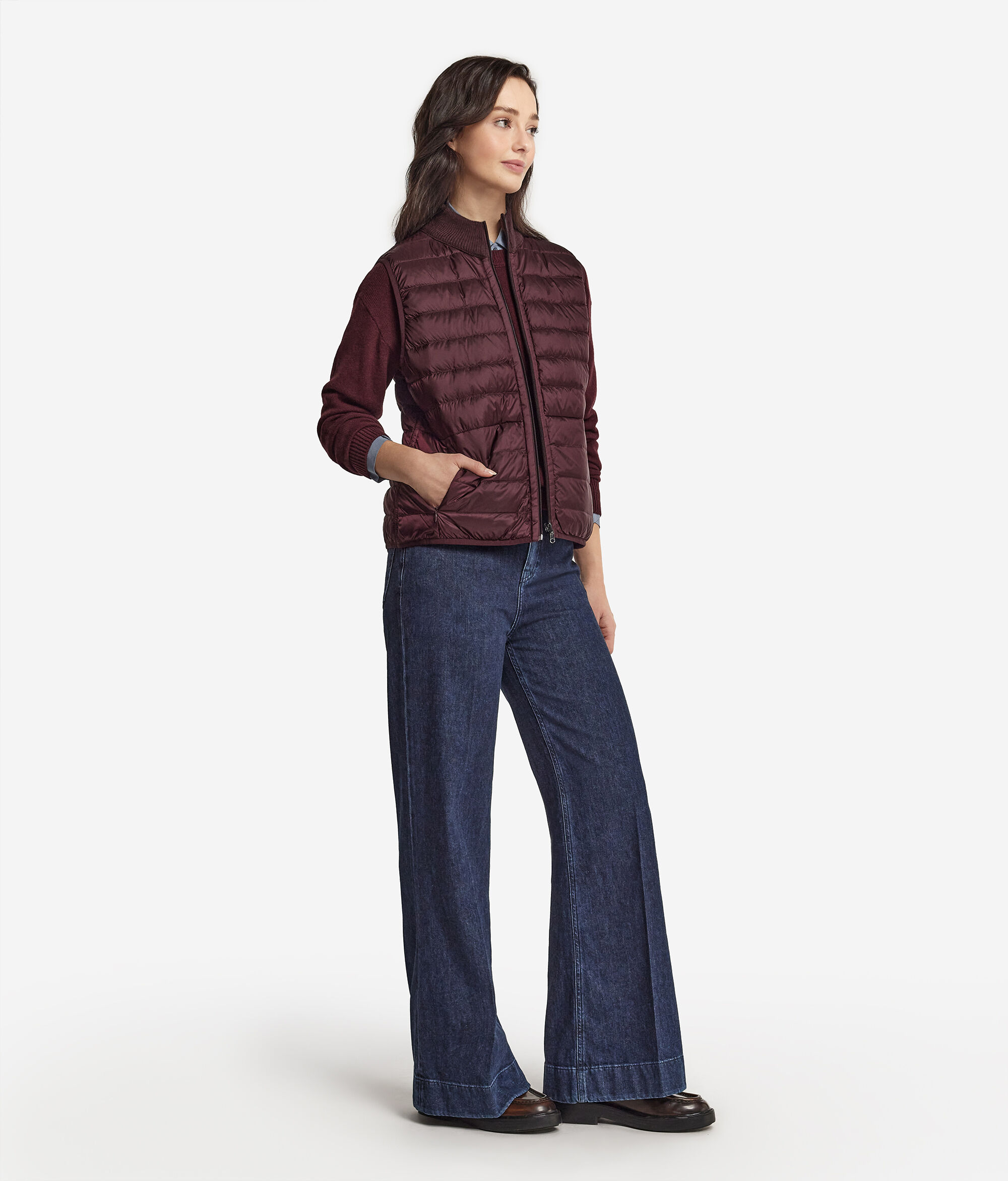 Reversible Cashmere Down Gilet