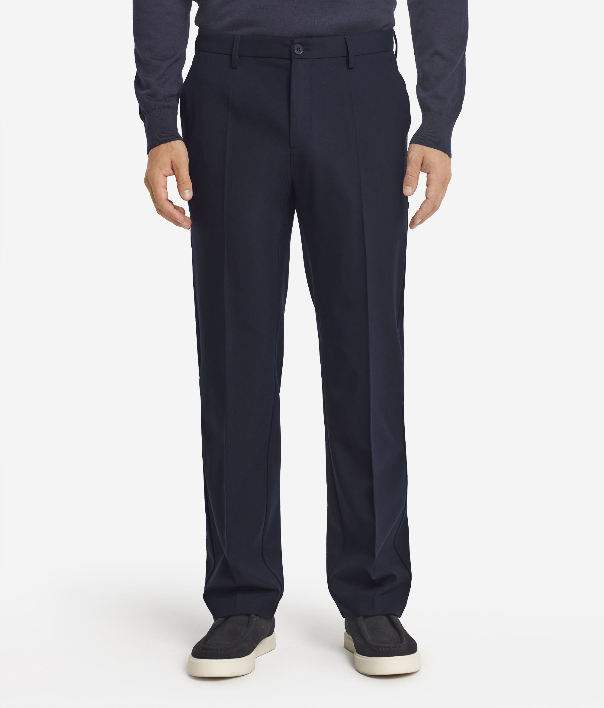 Wool chino trousers