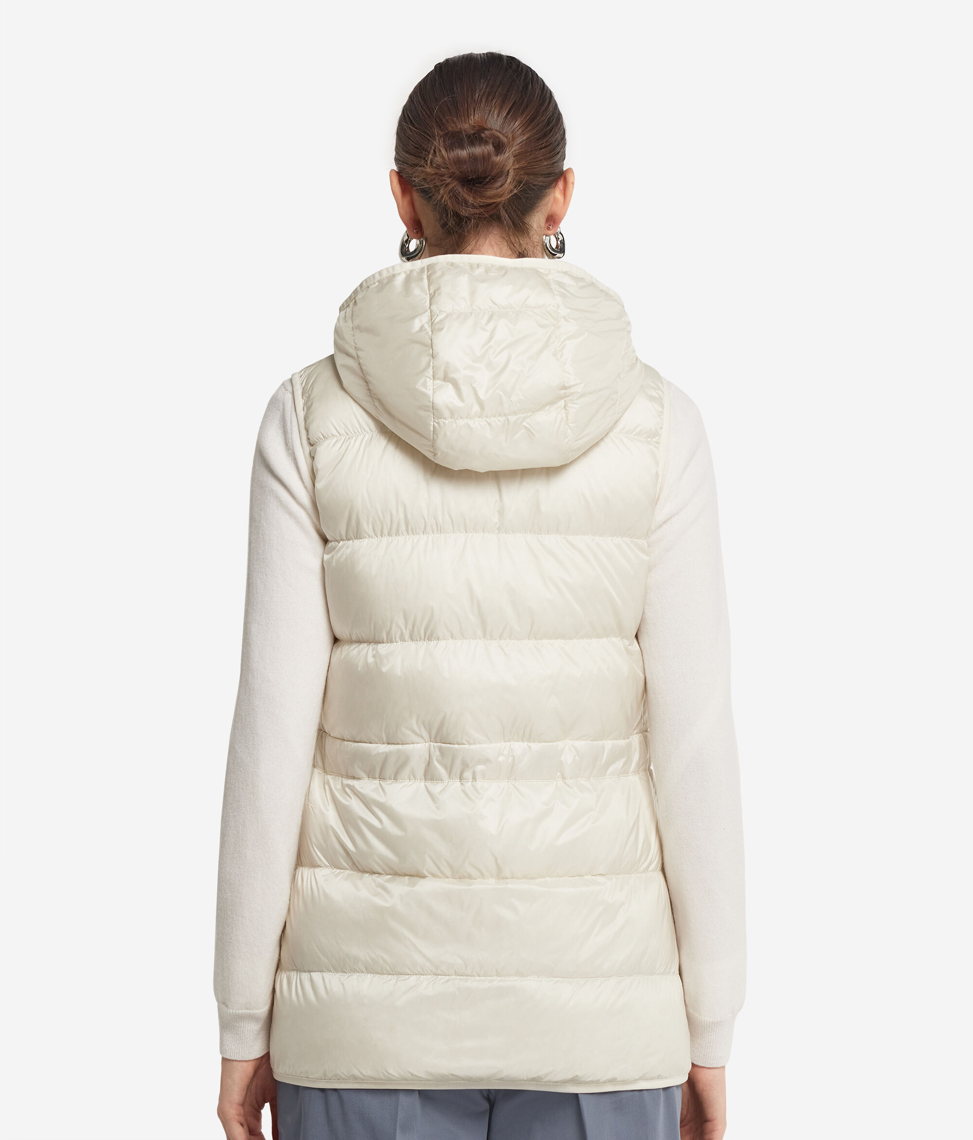 Cashmere Down Gilet with Drawstring