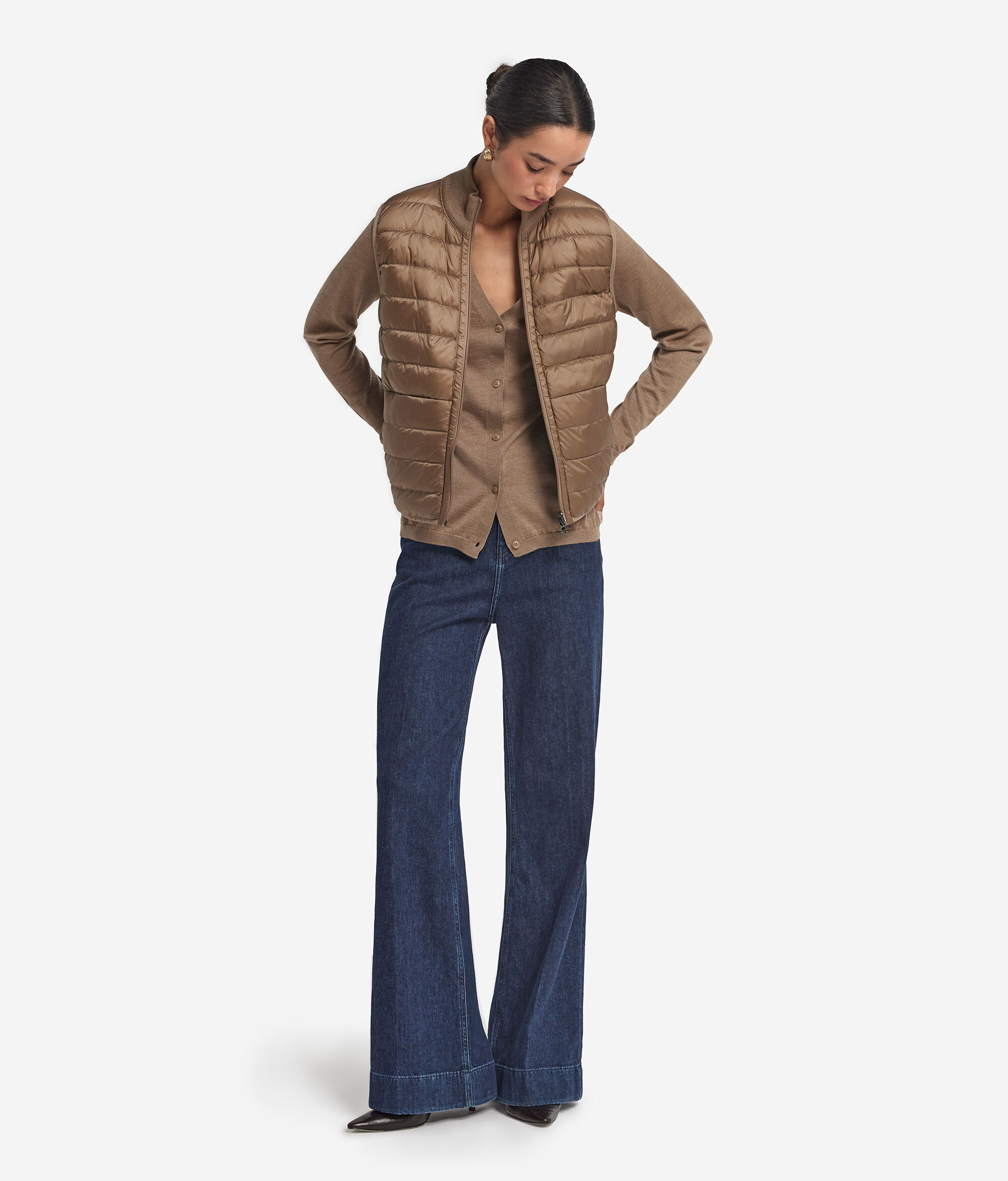 Reversible Cashmere Down Gilet