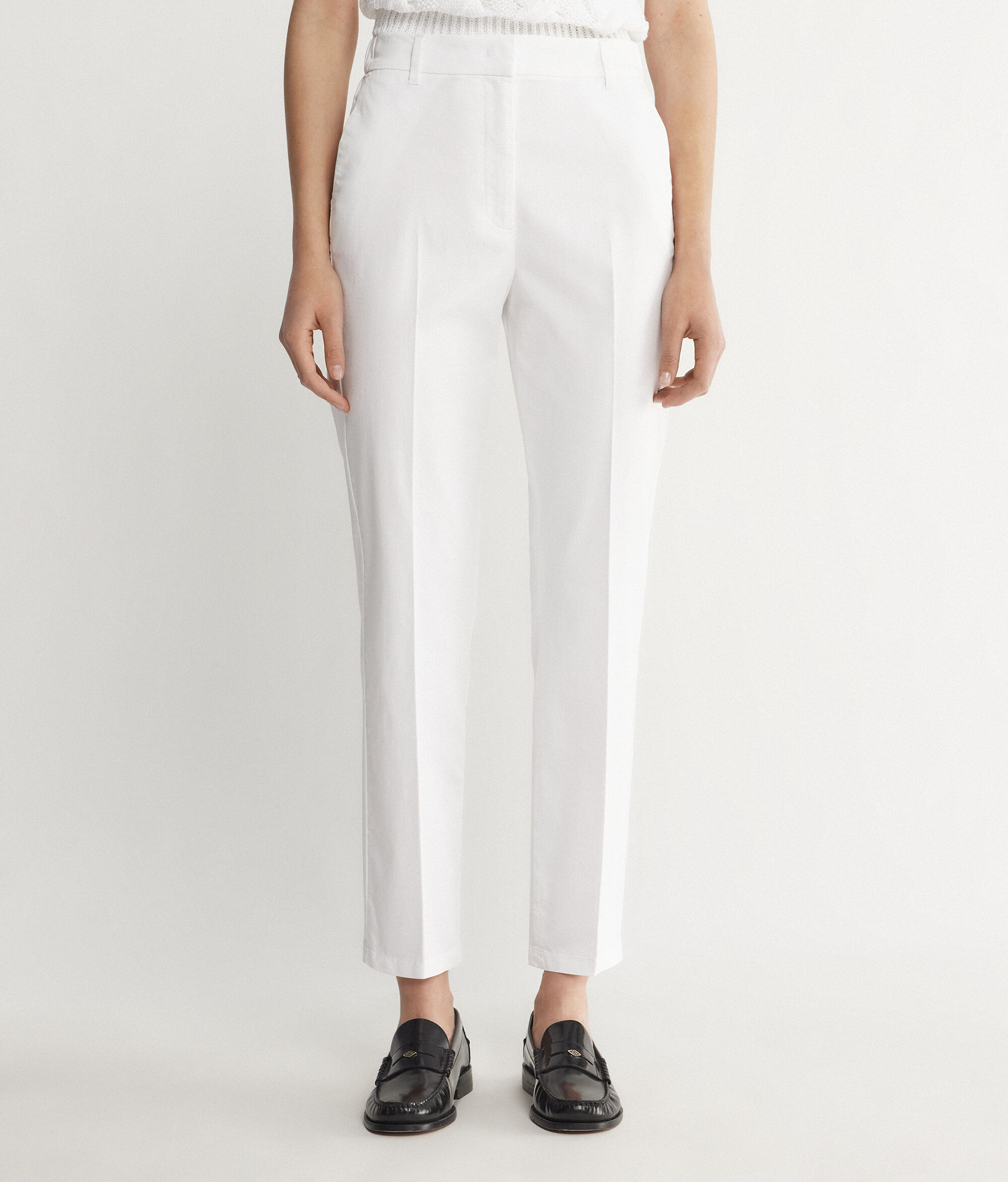 Zippered Cigarette Pants