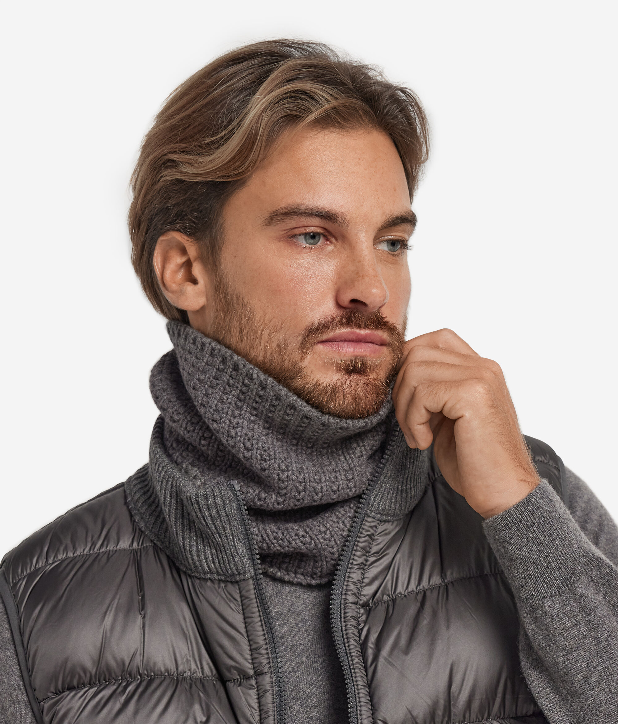 Ribbed Cashmere Snood