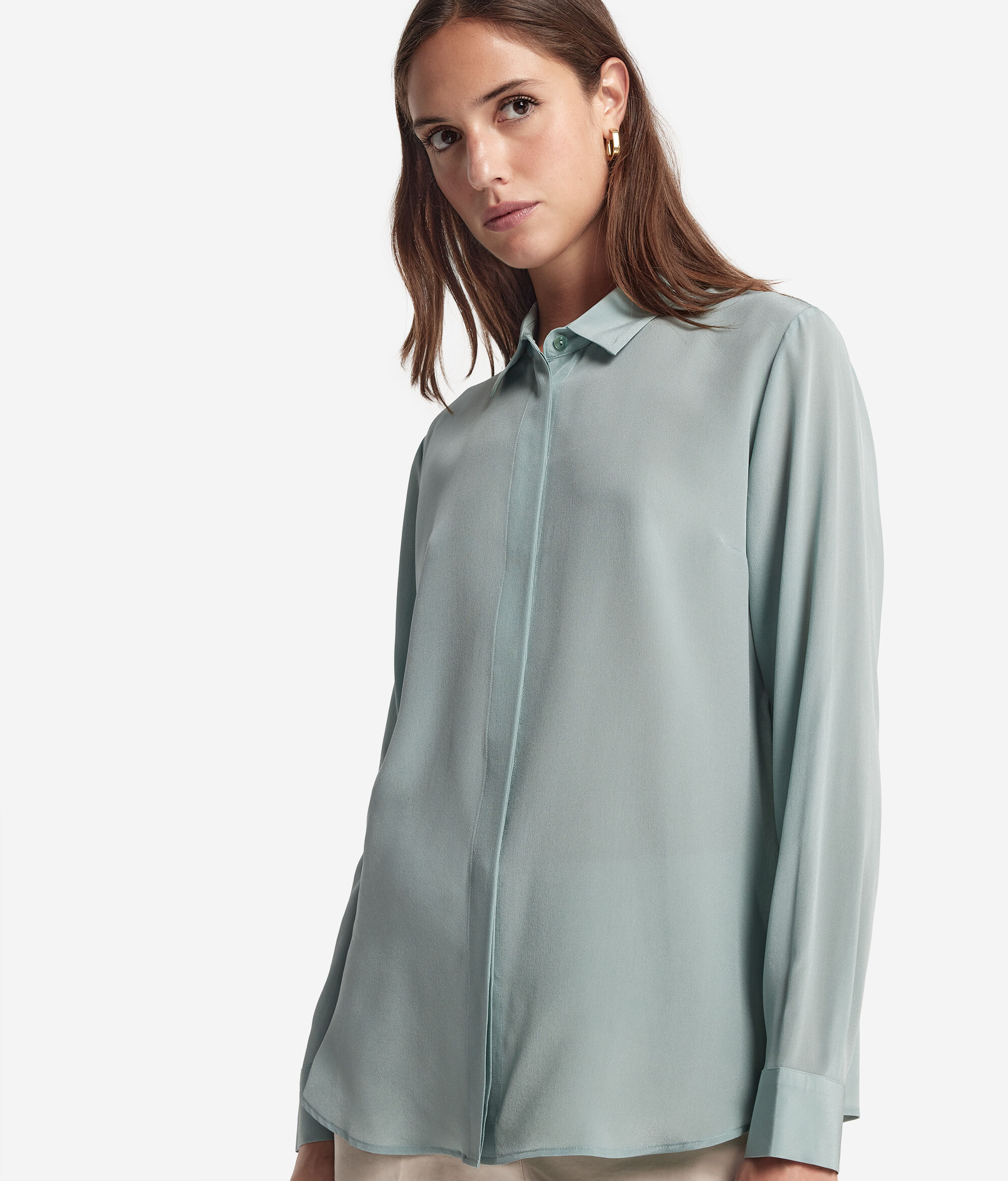 Silk Collared Shirt