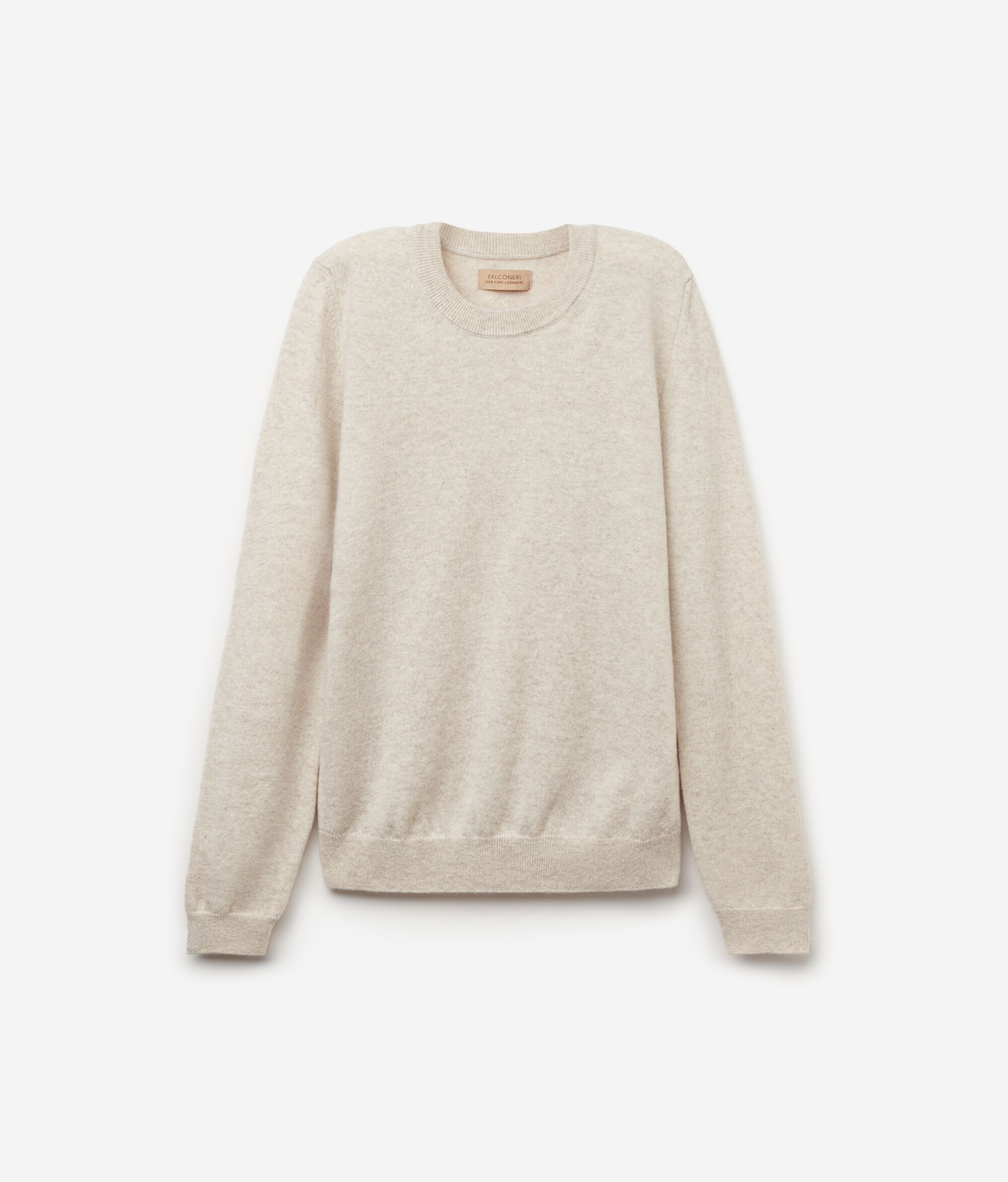 Long-Sleeved Ultrasoft Cashmere Round-Neck Jumper