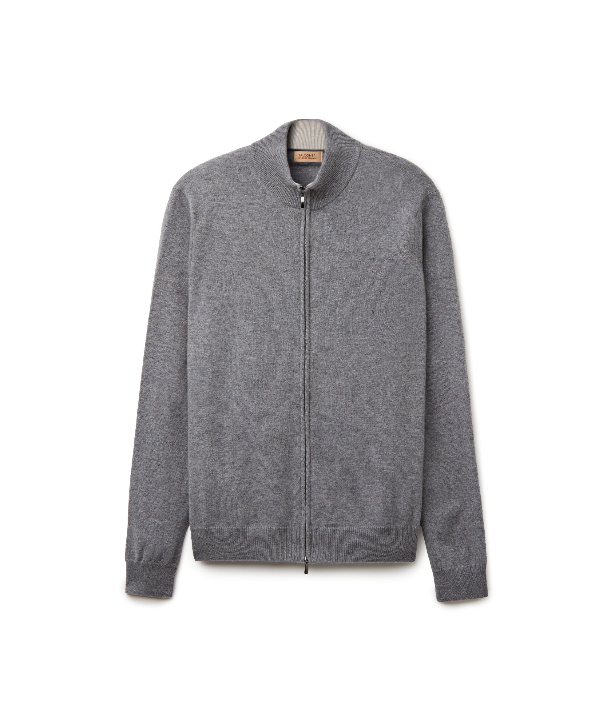 Cardigan Zip Intera in Cashmere Ultrasoft_8027