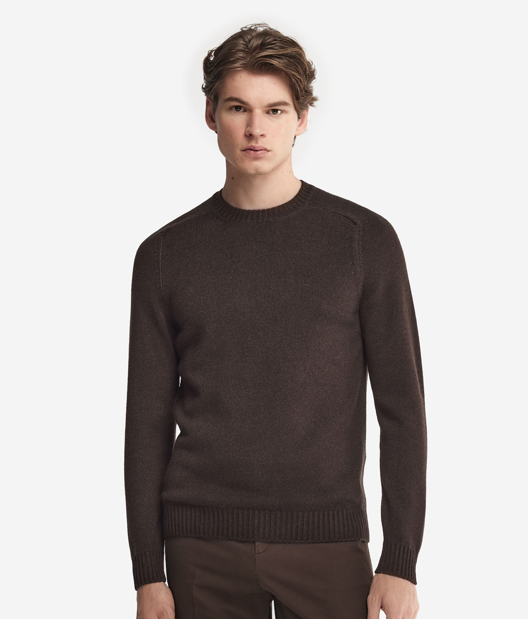 Svetřík s Kulatým Výstřihem z Kašmíru Ultrasoft