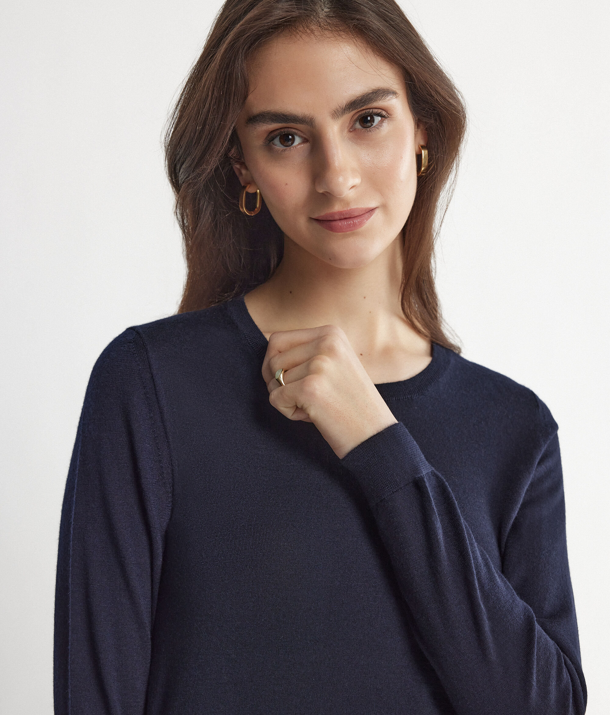Round-Neck Ultrafine Cashmere Jumper