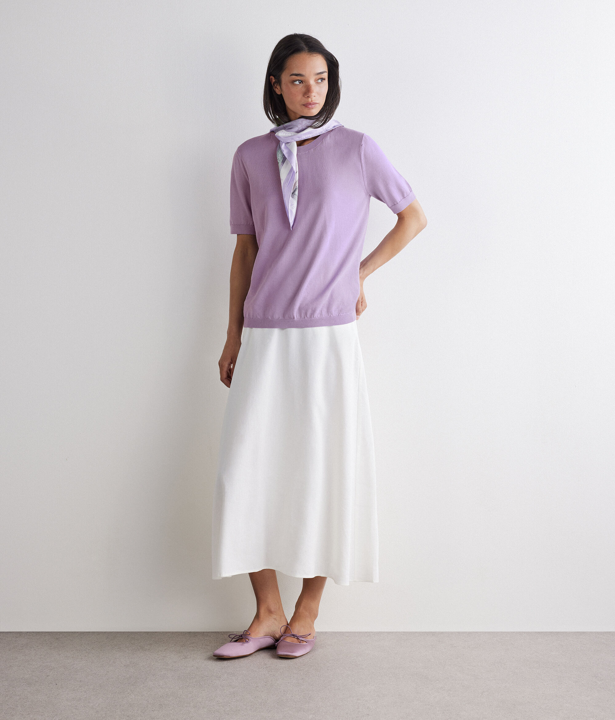 Crew-Neck Cotton T-Shirt Fresh