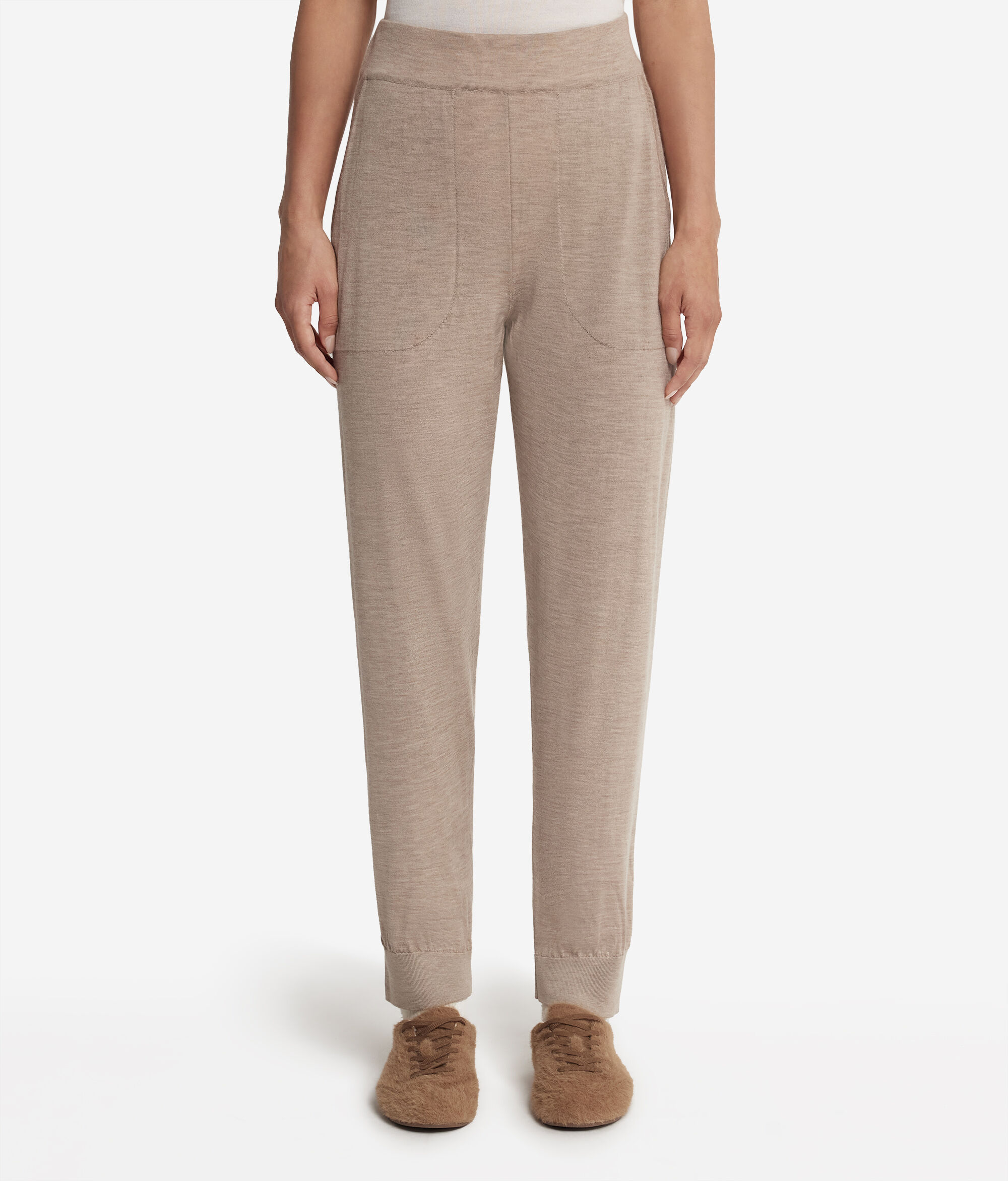 Pantalón de cashmere ultrafine con puño
