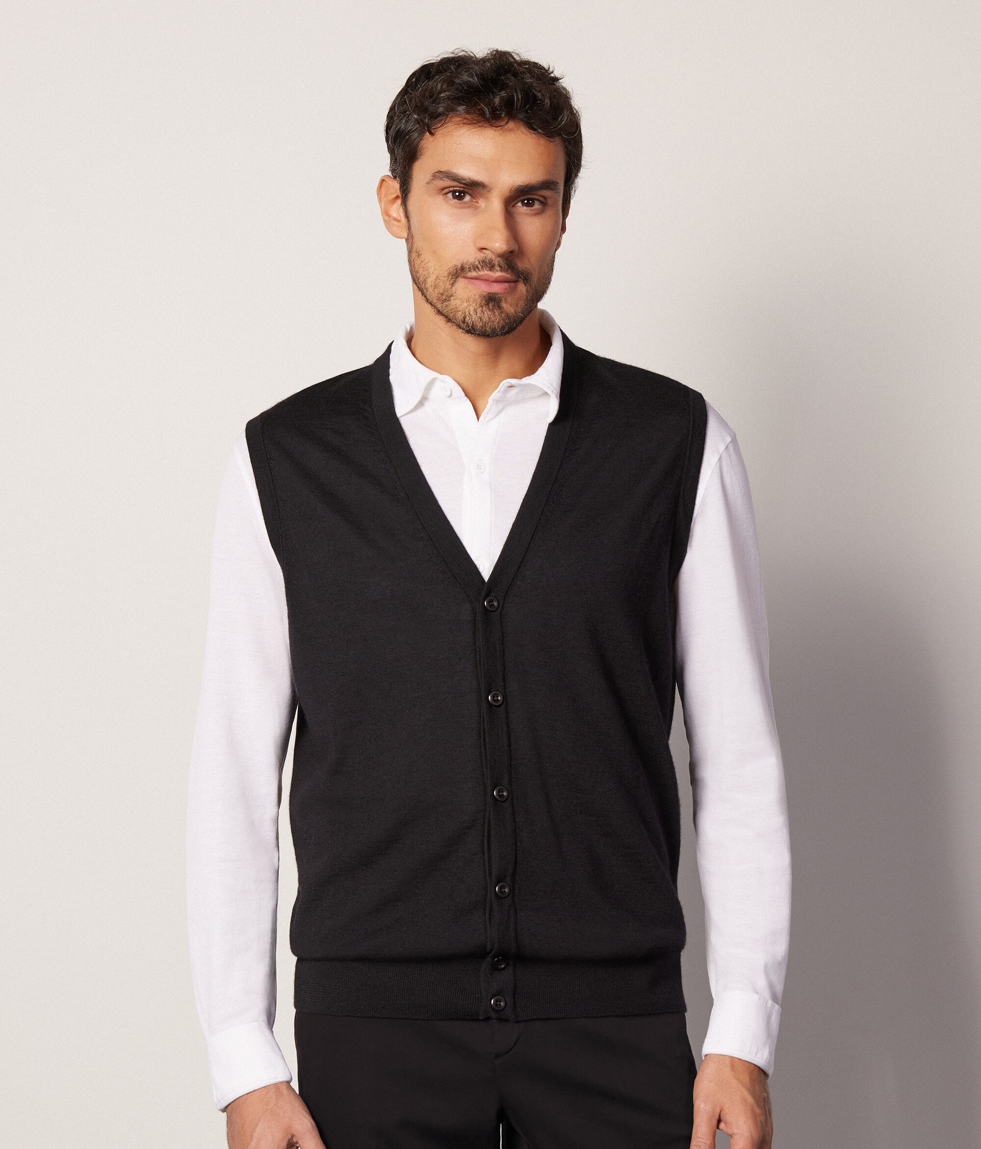 Gilet sans manches en cachemire ultra-fin