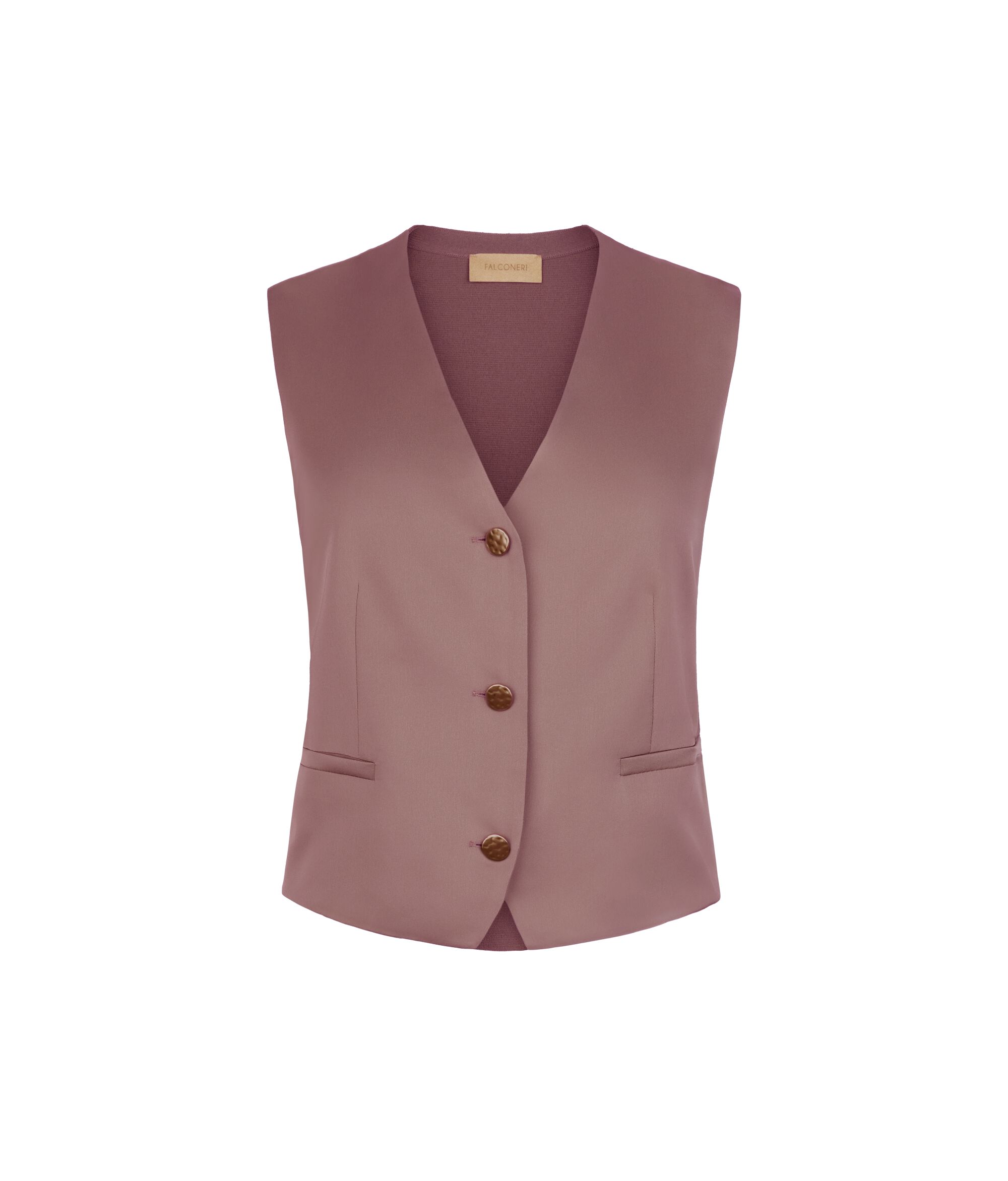 Matte satin gilet