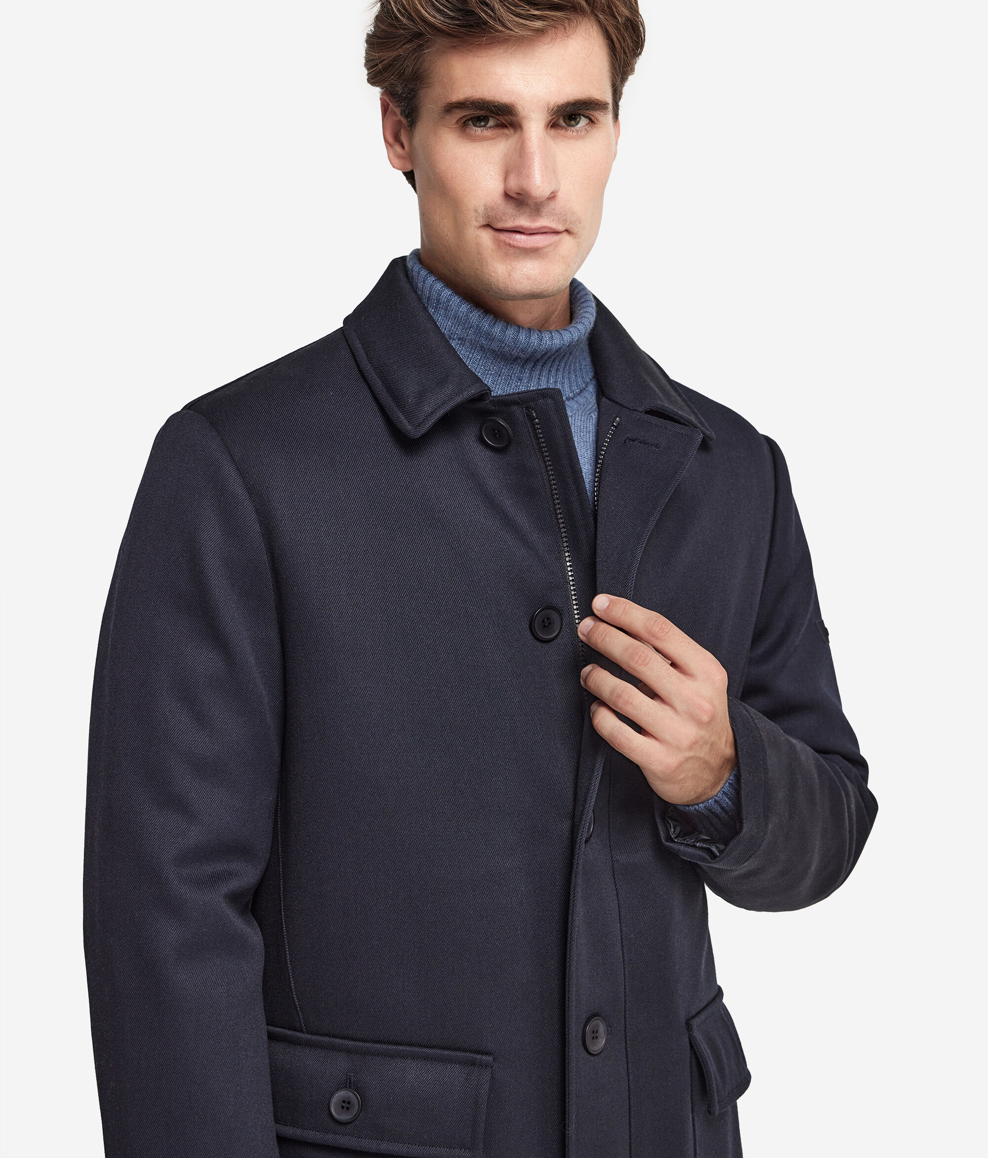 Technical Wool Coat