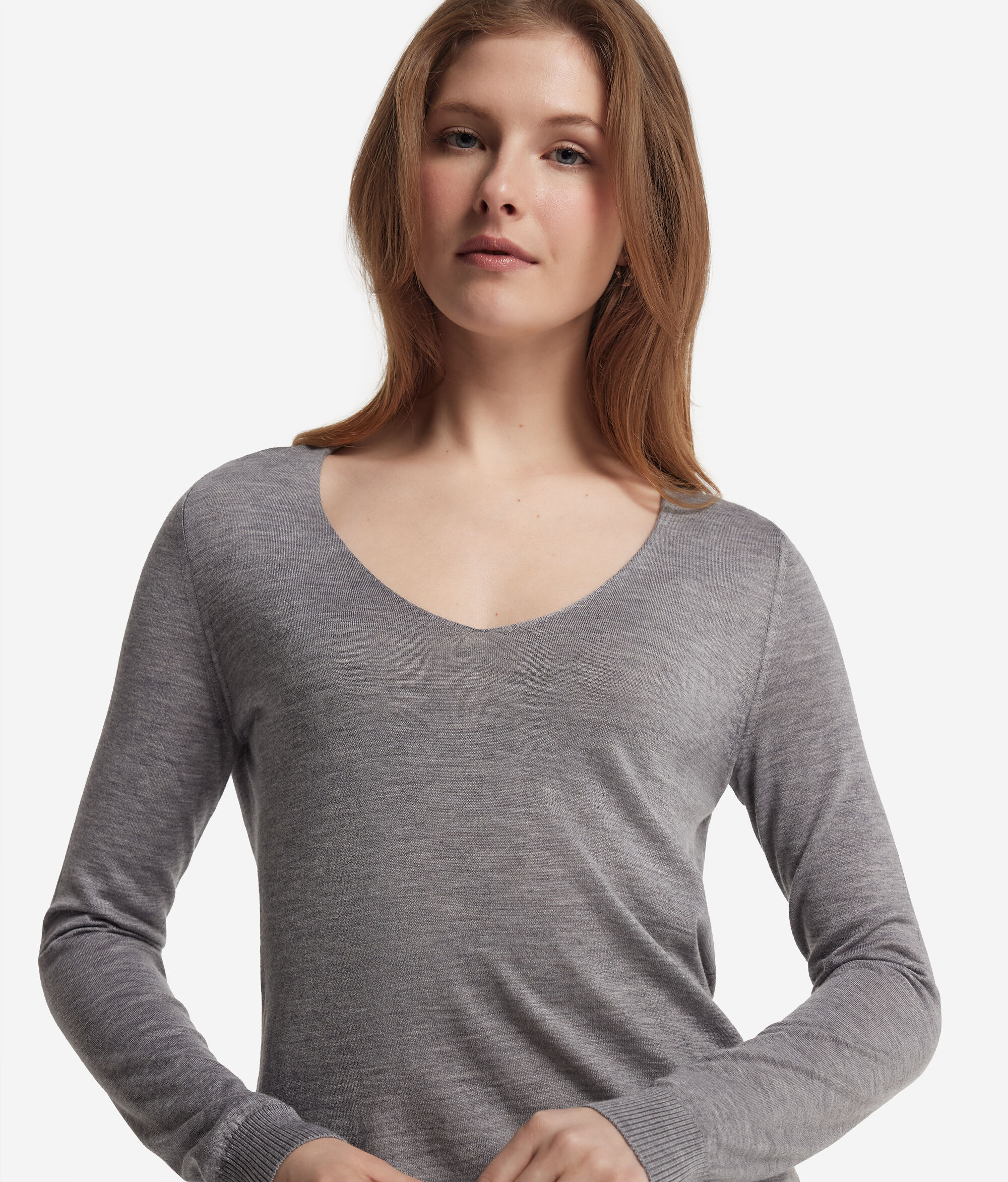 Pullover mit V-Ausschnitt aus Kaschmir Ultrafine
