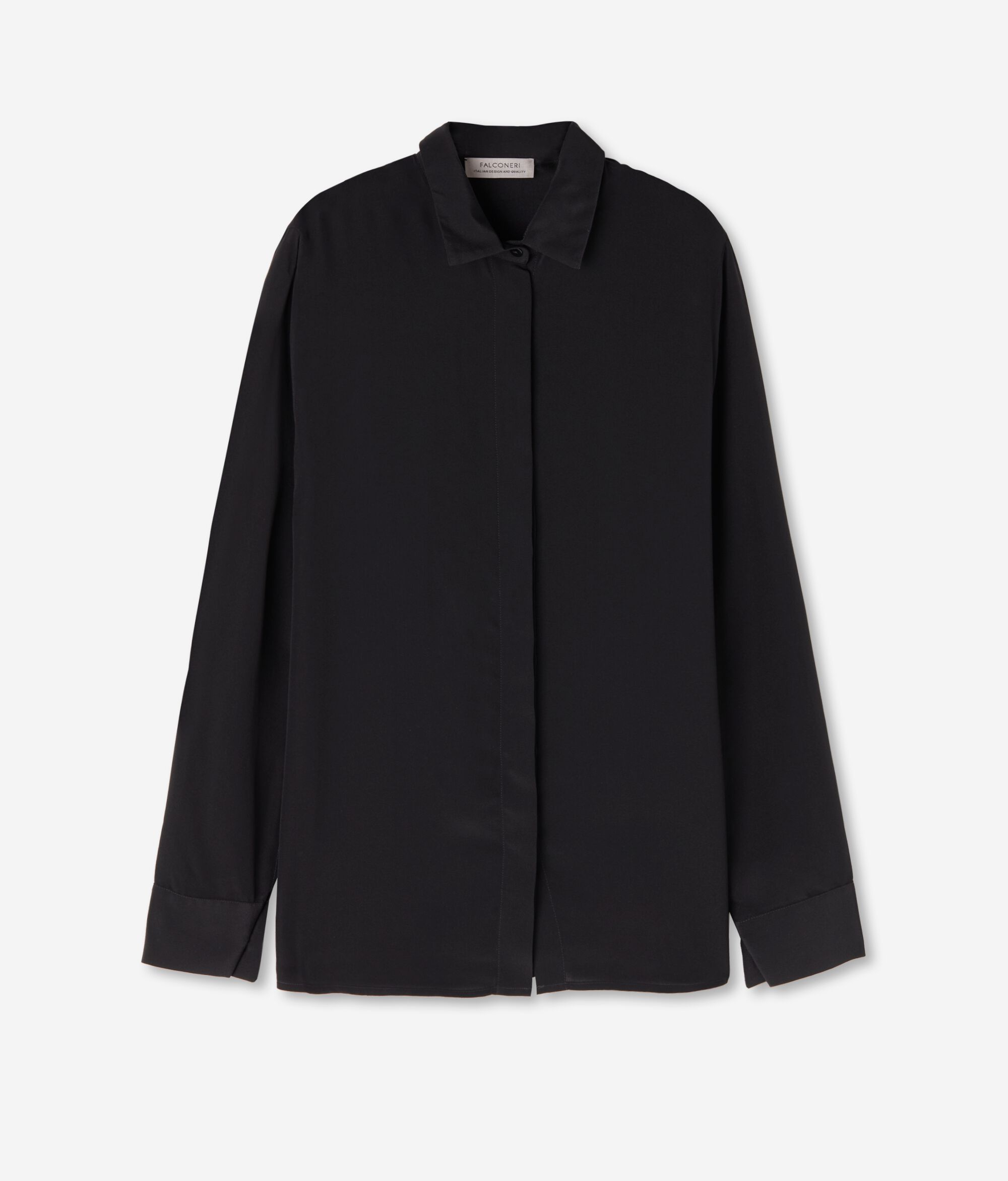 Silk Shirt with Collar