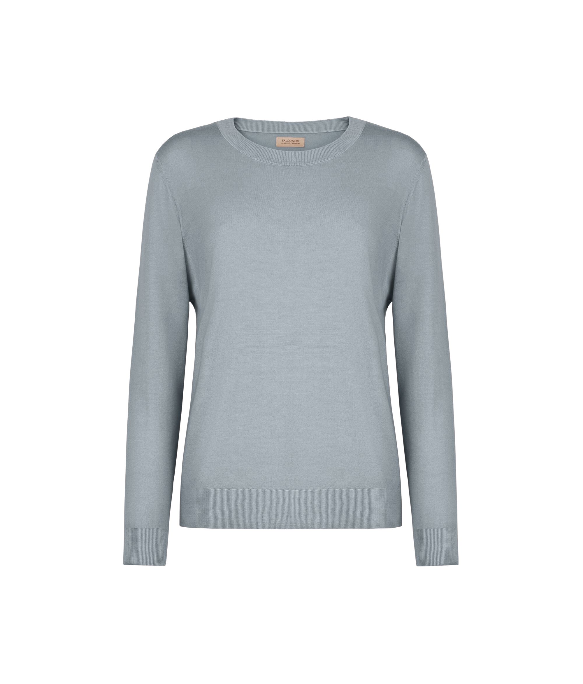 Jersey de cuello redondo en cashmere Ultrafine