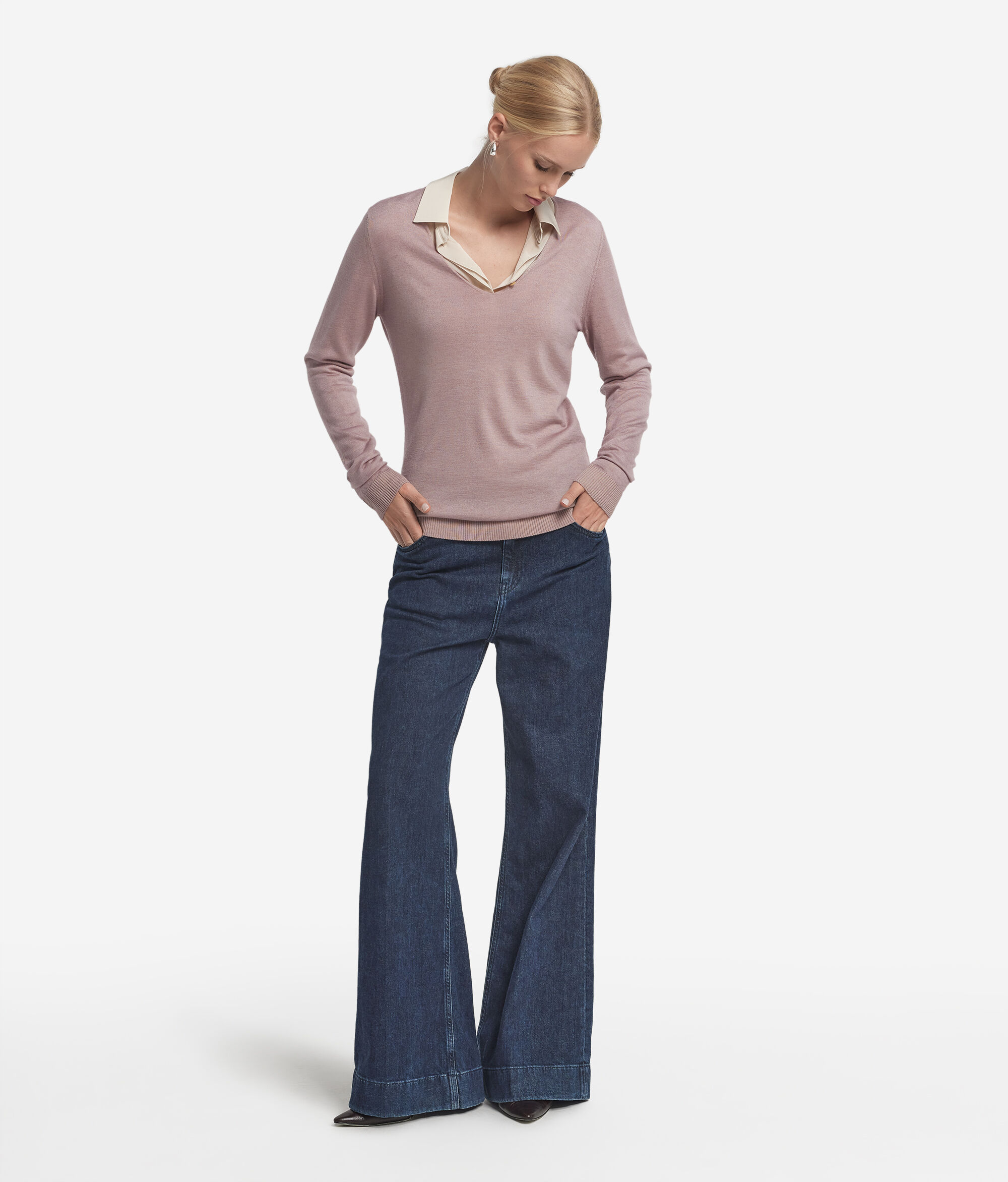 Ultrafine Cashmere V-Neck Jumper